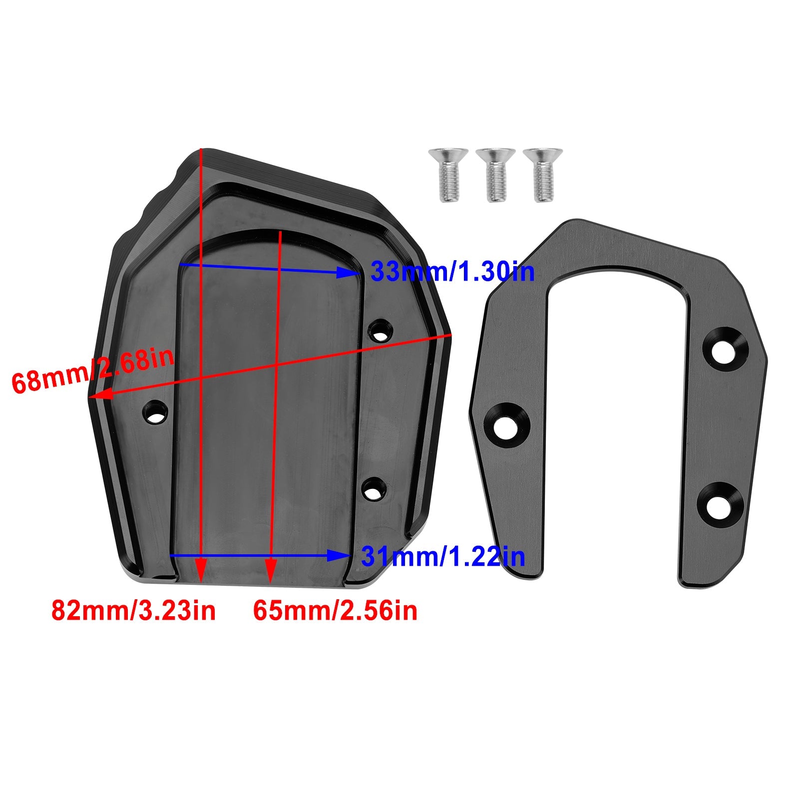 Kawasaki Vulcan S 650 VN650 2015-2021 Kickstand Enlarge Plate Pad