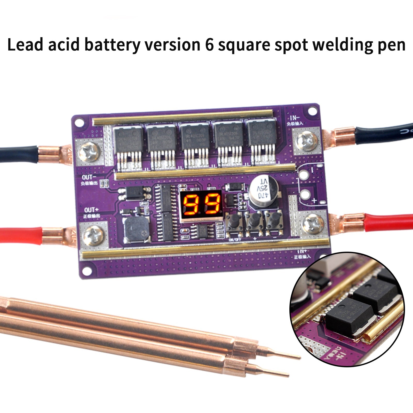 99 Gears Of Power Justerbar Mini Punktsveiser Controller Board DIY Kit