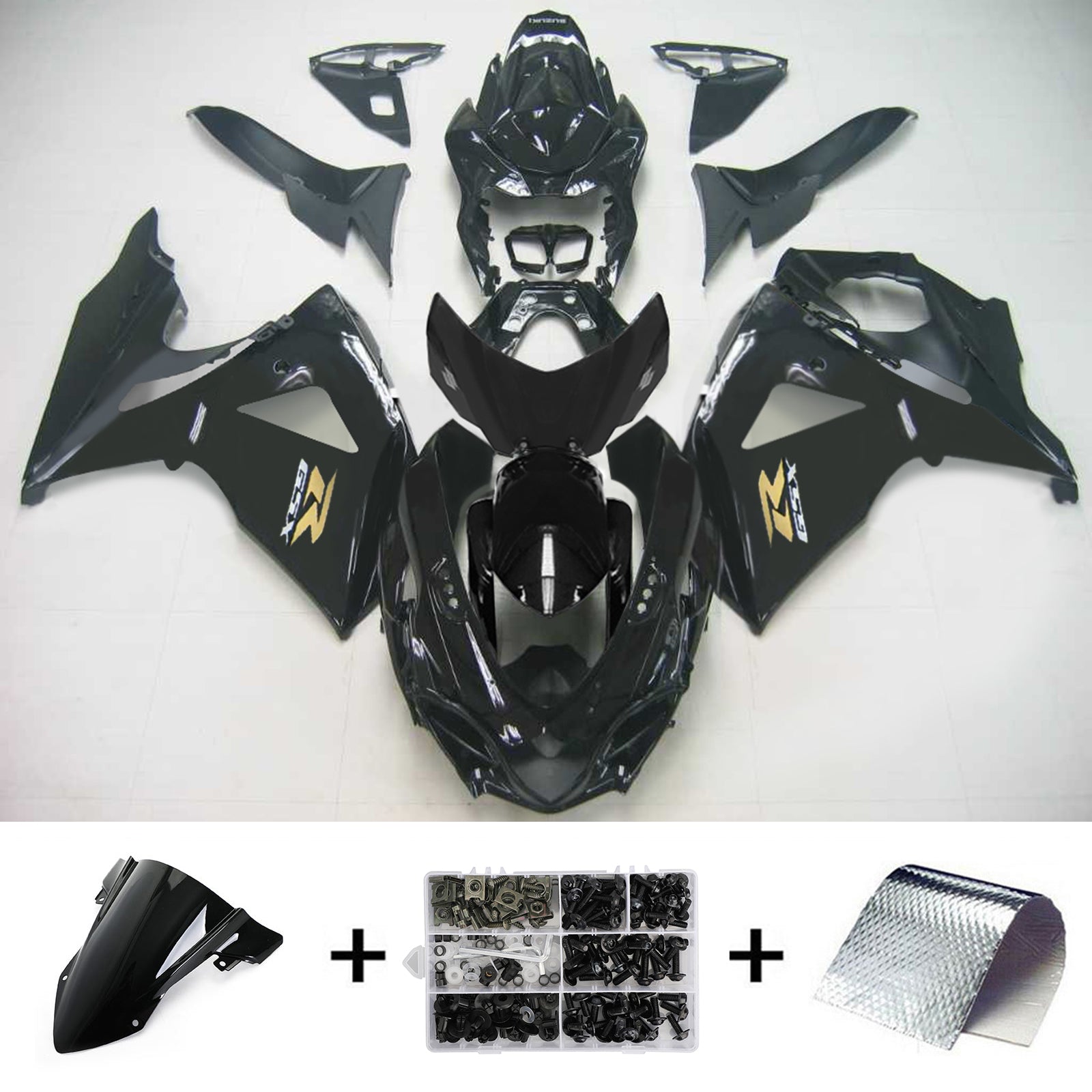 2009-2016 Suzuki GSXR1000 K9 Amotopart Injection Fairing Kit Bodywork Plastic ABS #118