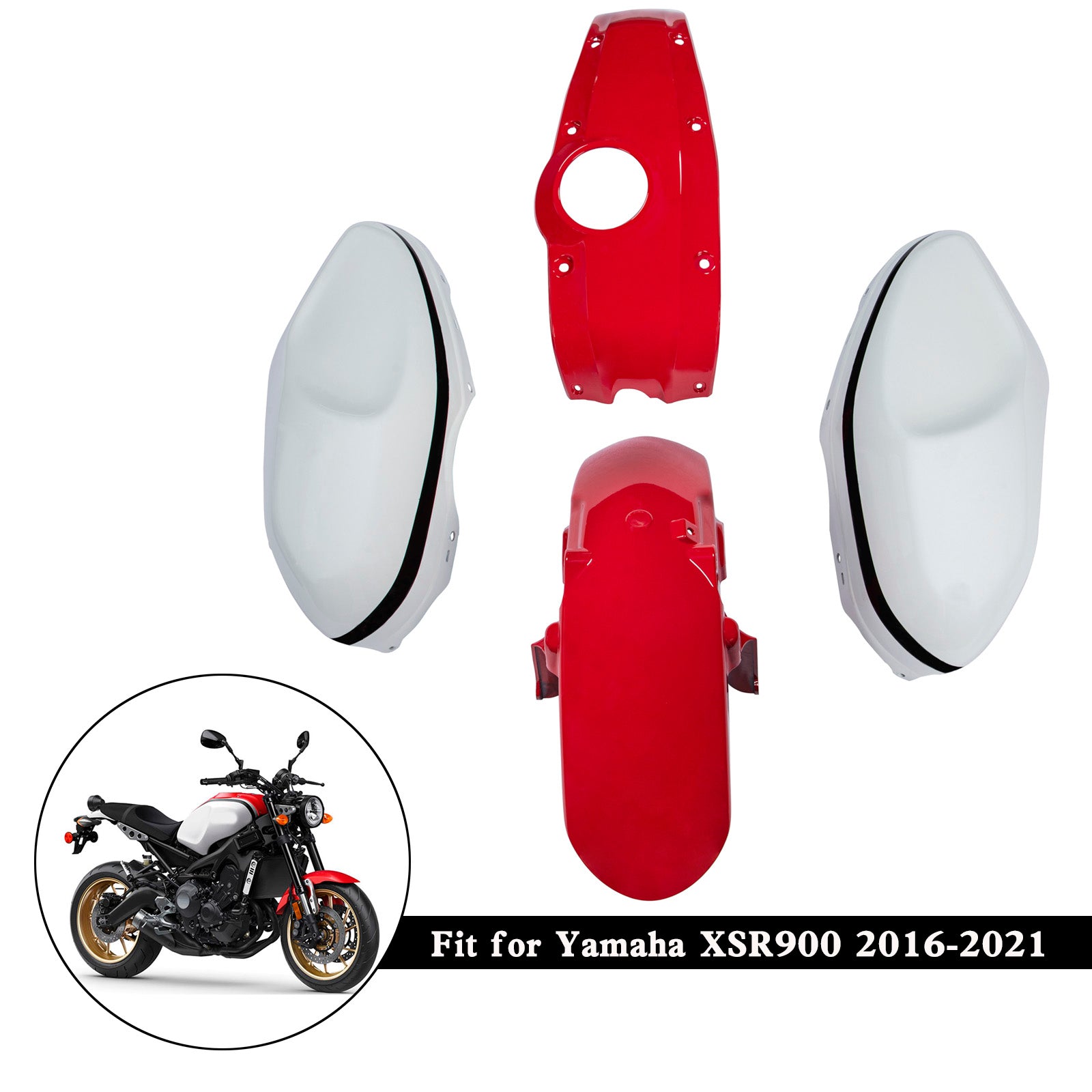 Kit de carénage de carrosserie en plastique ABS d'injection Yamaha XSR900 2016-2021 001#