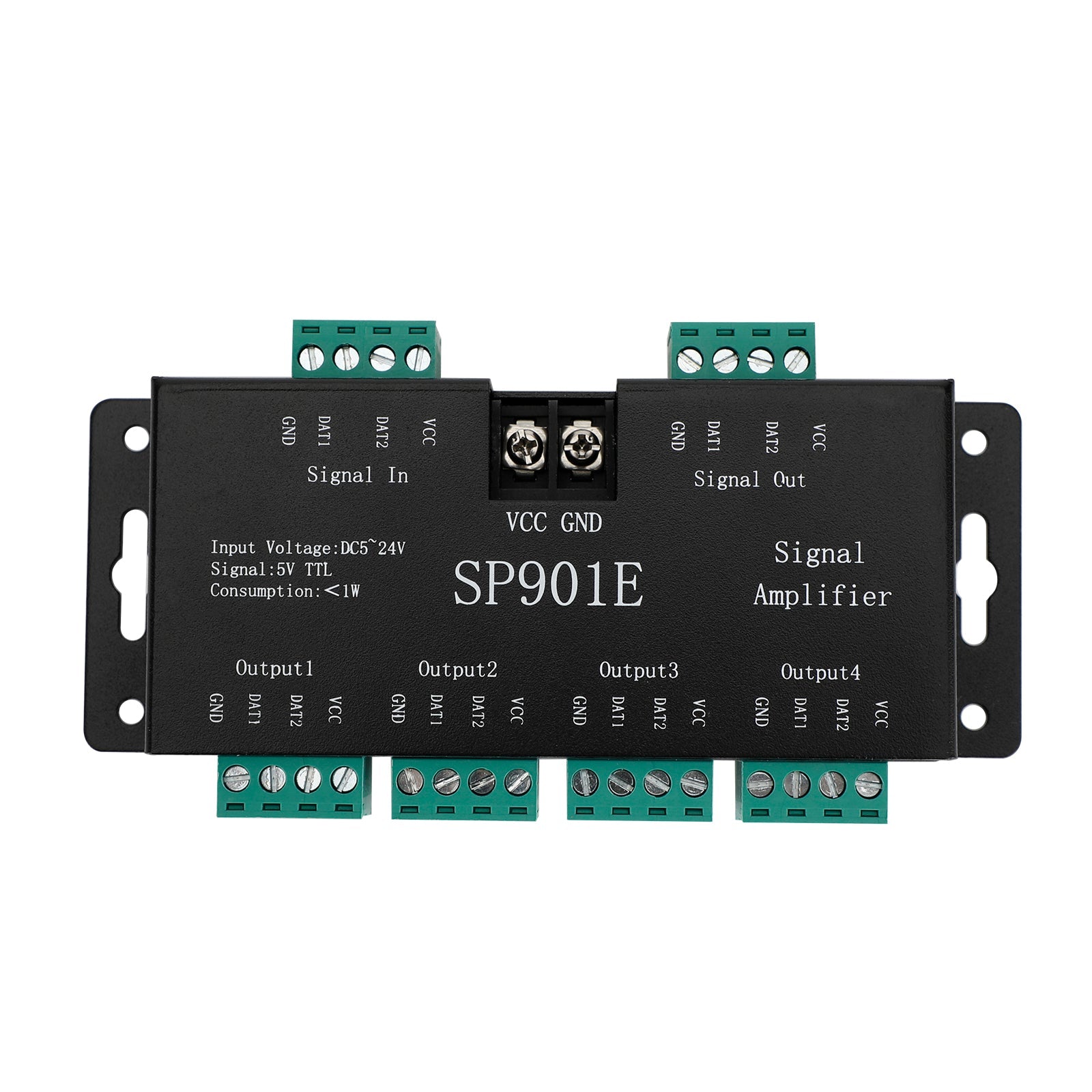 LED-strip SP901E RGB-signaalversterker Repeater adresseerbaar programmeerbaar