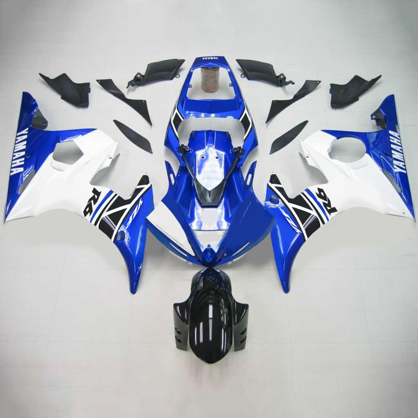 2003-2004 Yamaha YZF 600 R6 2006-2009 R6S Amotopart Injection Fairing Kit Karosseri Plast ABS #112