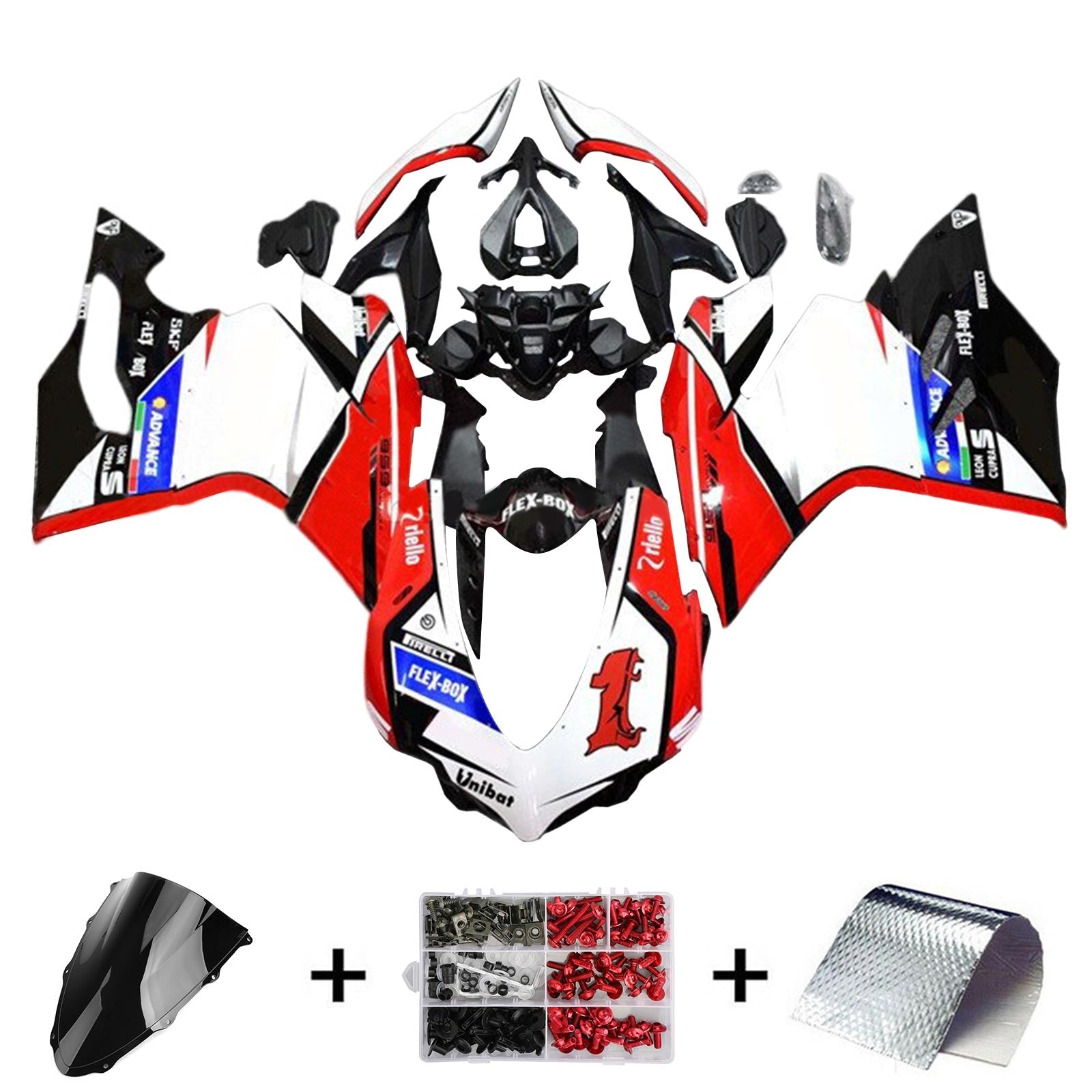 2015-2020 Ducati 1299 959 Kit de carenado Carrocería Plástico ABS