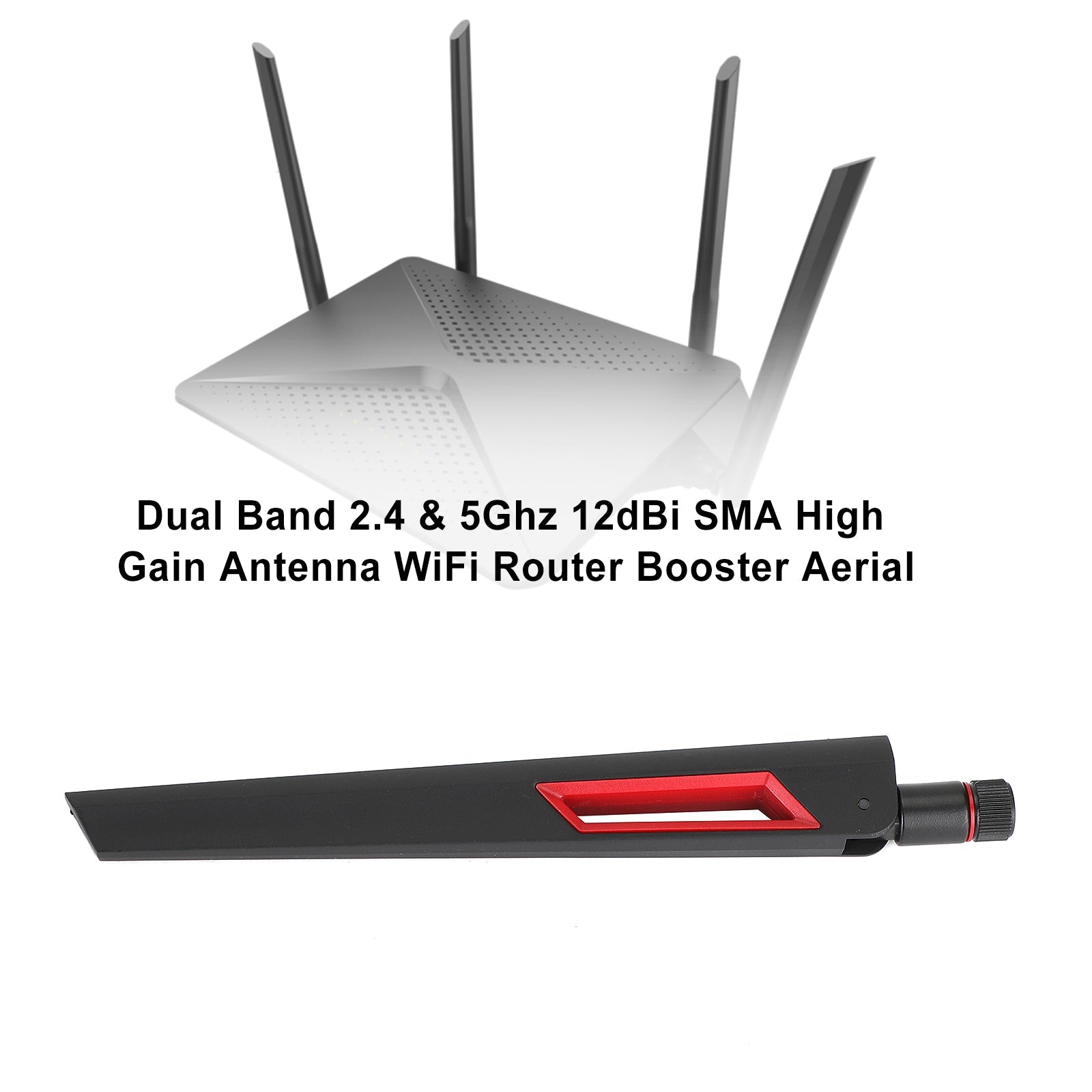 12dBi 2.4G 5G 5.8G Dual Band Antenne SMA/RP-SMA Connector WiFi Router Antenne