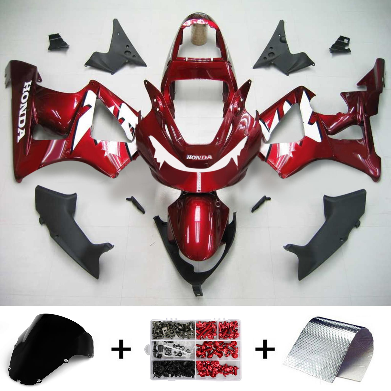 2000-2001 Honda CBR929RR Amotopart Injection Fairing Kit Bodywork Plastic ABS #127