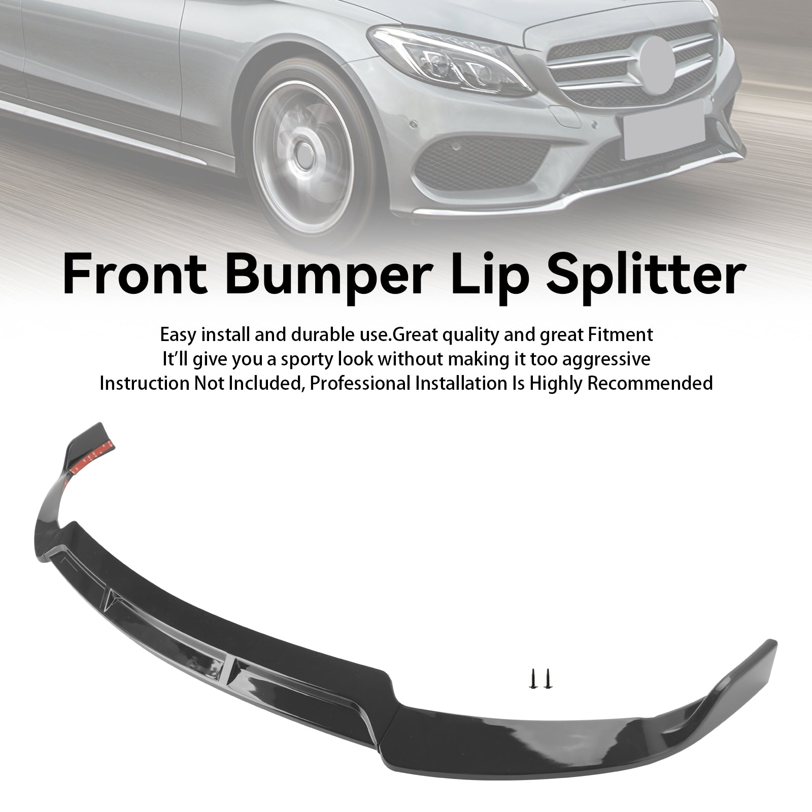 Mercedes Benz C-Klasse 2019-2021W205 C205 Brabus Style Frontsplitter Lip