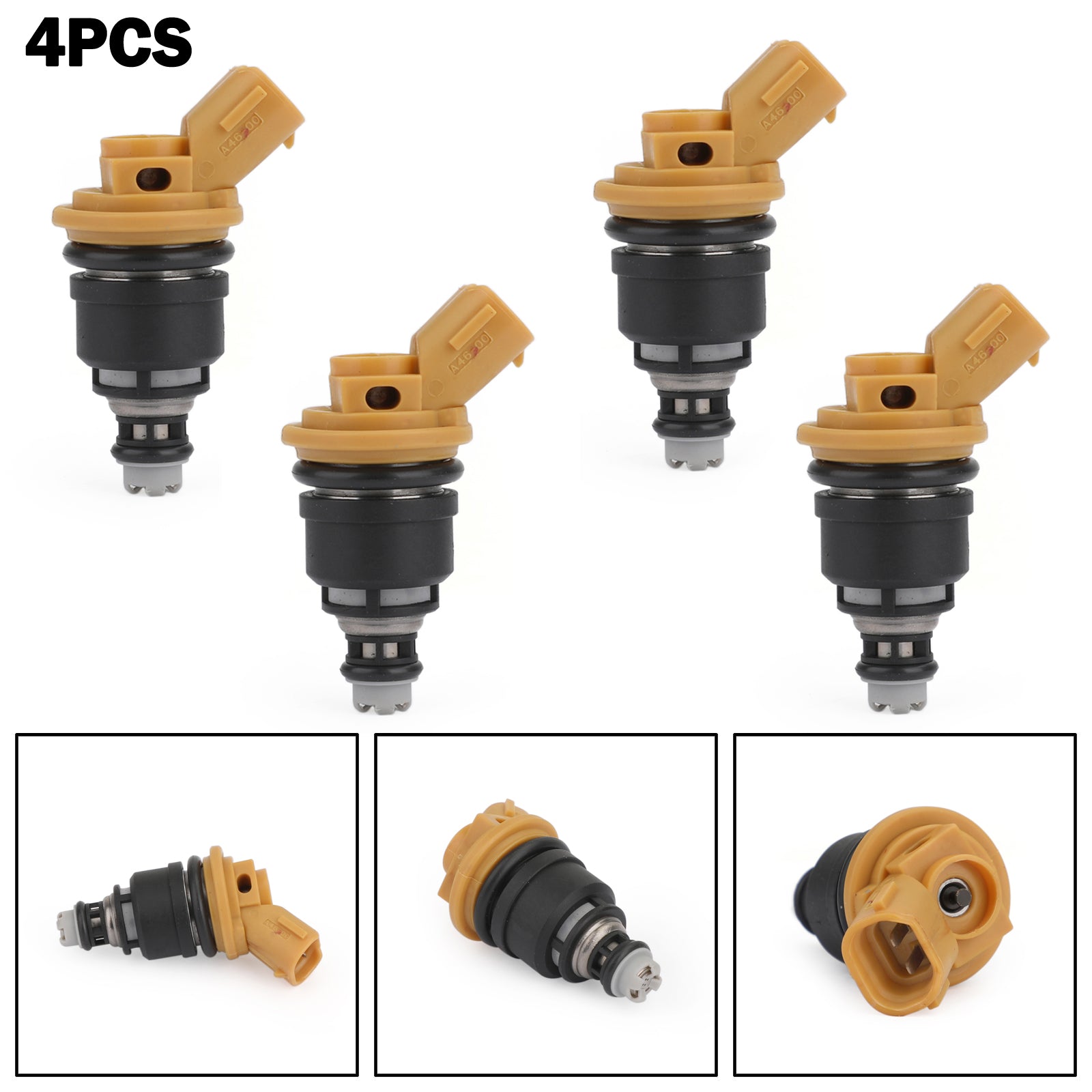 4Pcs 550cc Yellow Side Fuel Injectors 16600-AA170 For Sti WRX GC8 Generic