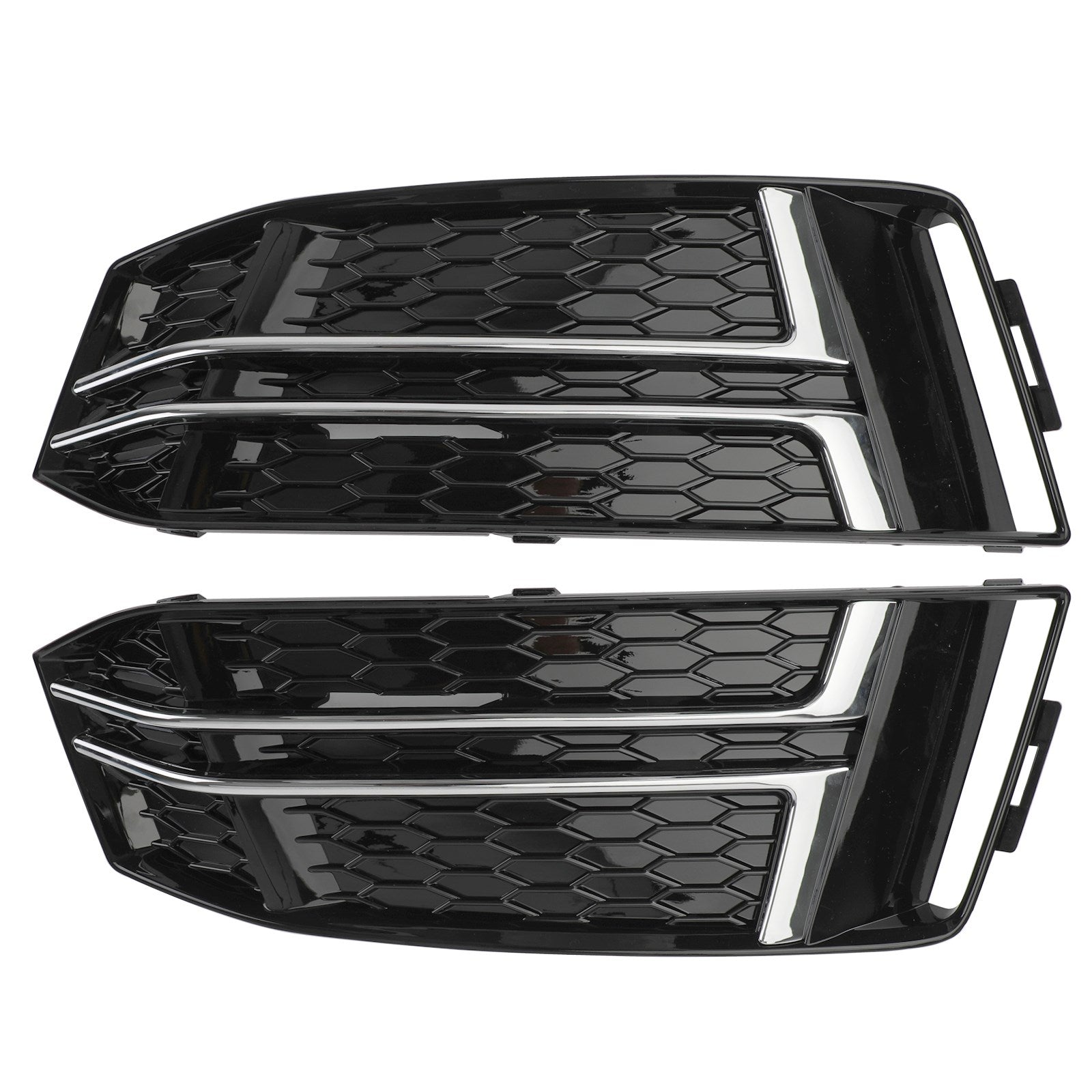 2016-2018 AUDI A4 B9 S-LINE Paar mistlampafdekking bumpergrille