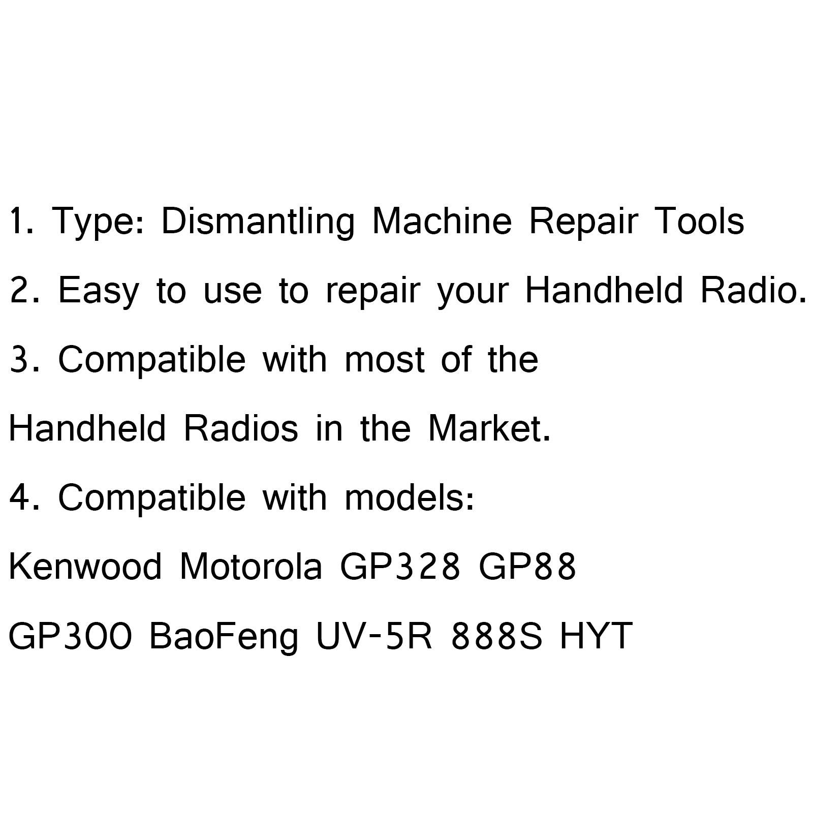 1x Demonteringsmaskin reparasjonsverktøy Destuffing for Kenwood Motorola BF UV-5R HYT