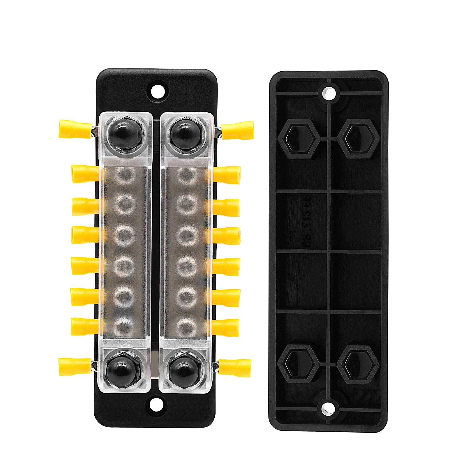 2/4/6/12 Way Dual-row Car Bus Bar Block Distribution Terminal For Auto Marine