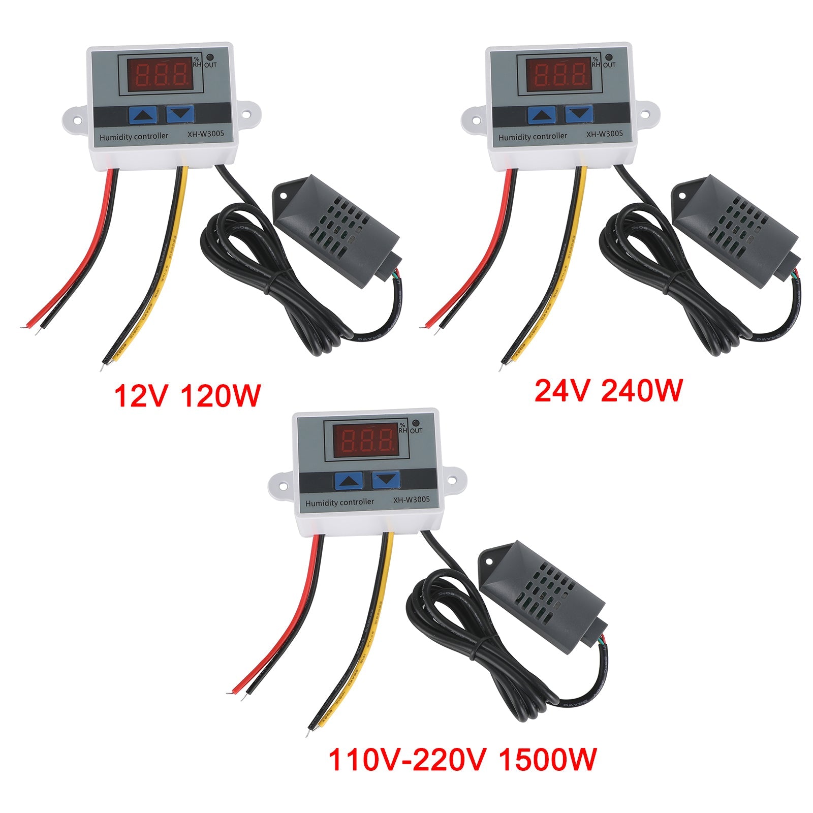 XH-W3005 12V 24V 110-220V Digitale vochtigheidsregelaar Hygrometerschakelaar