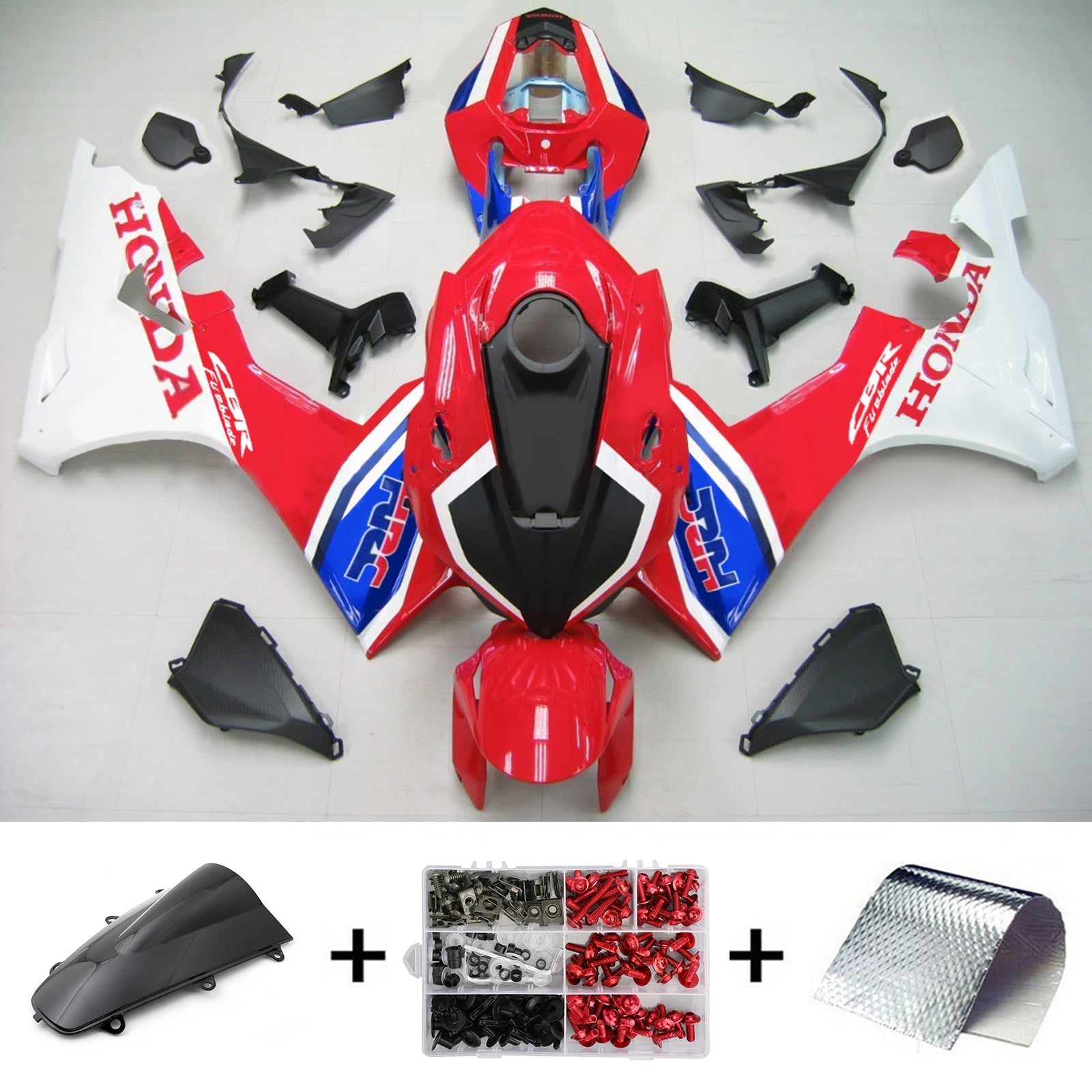 2017-2023 Honda CBR1000RR Amotopart Kit de carénage d'injection carrosserie plastique ABS #101