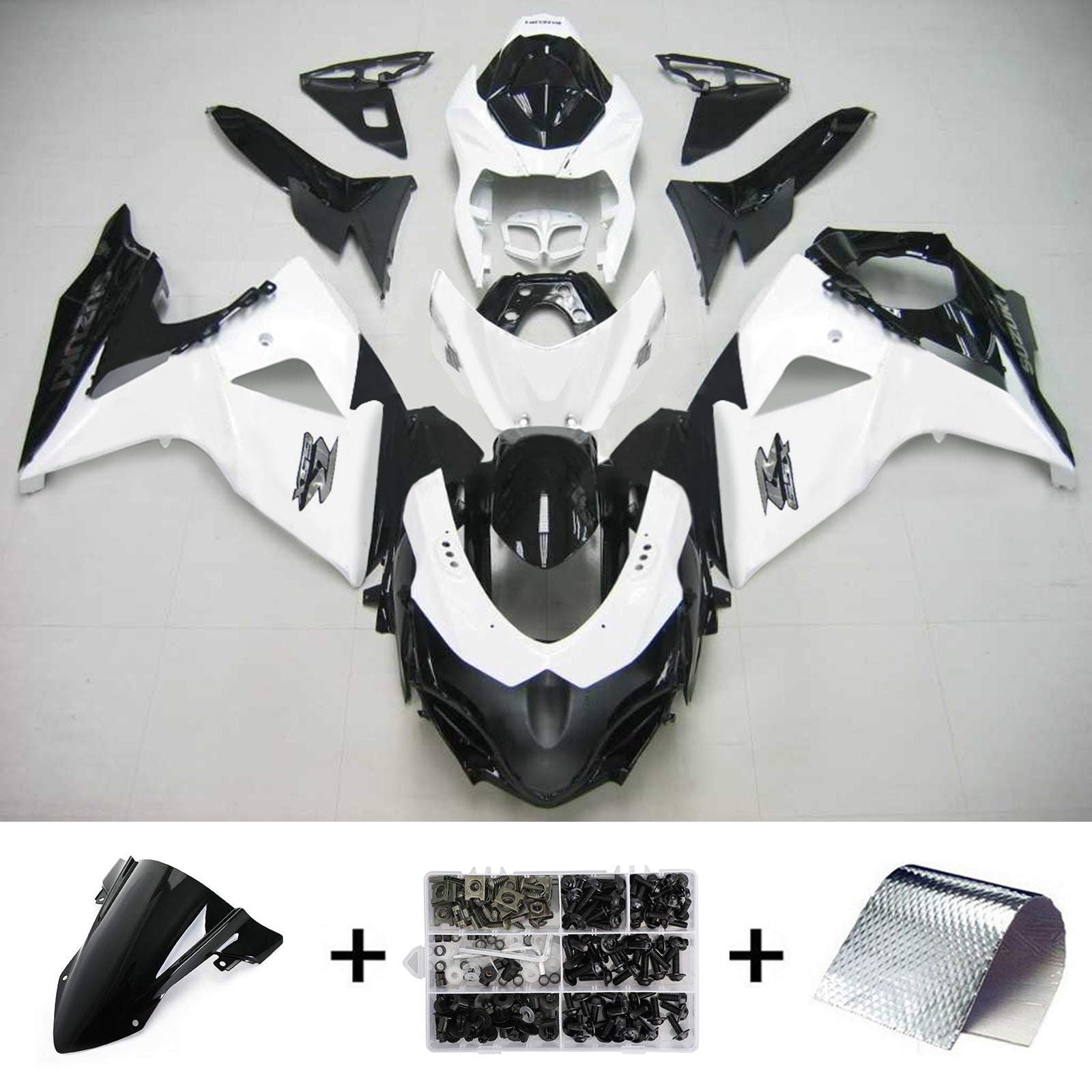 2009-2016 Suzuki GSXR1000 K9 Amotopart Injection Fairing Kit Bodywork Plastic ABS #114