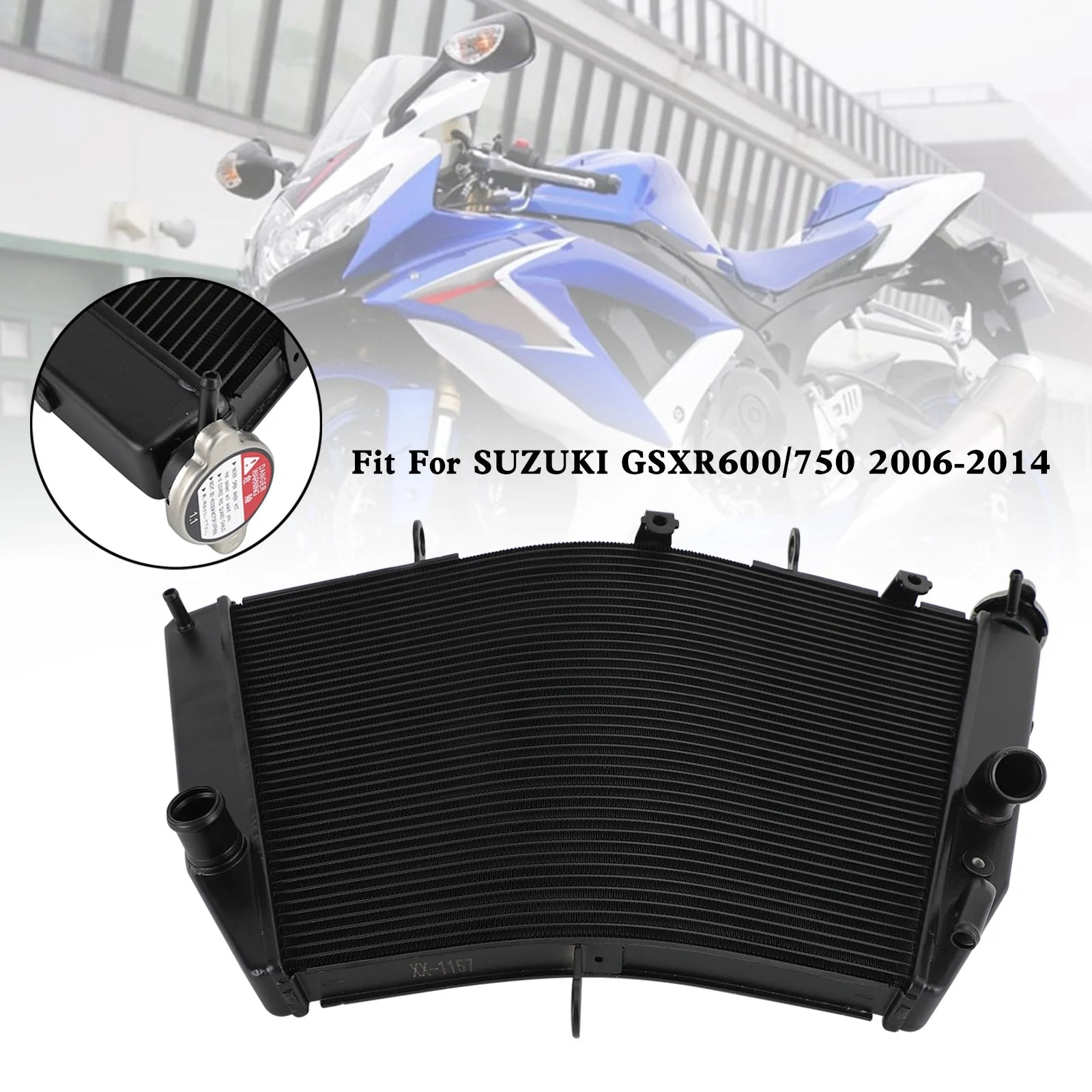 2006-2014 Suzuki GSXR 600 750 GSX-R600 GSX-R750 Radiator Cooler Cooling