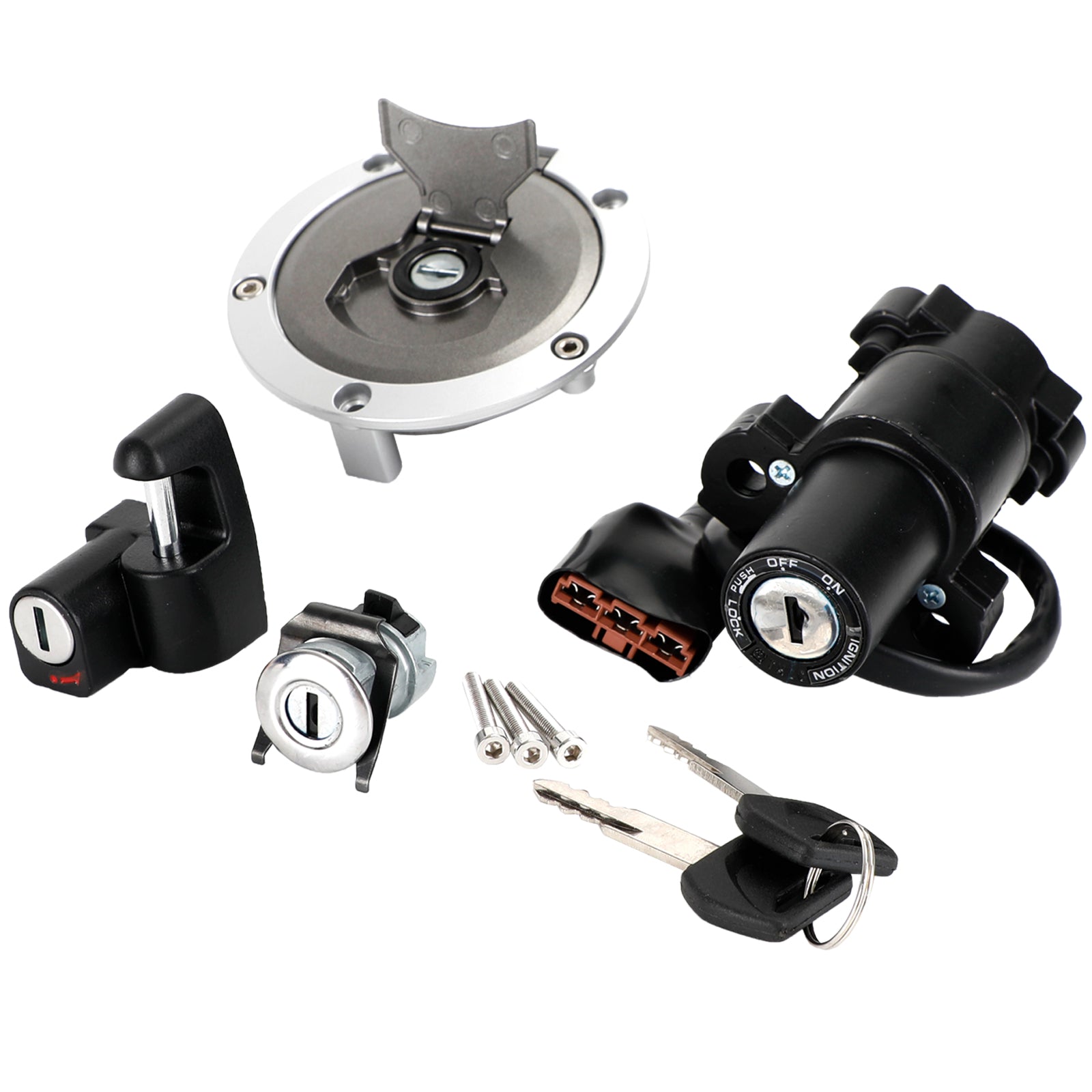 Lock Set Sleutelschakelaar Voor Honda CRF 250 Rally 17-2020 Ontsteking Seat Lock Tankdop Generiek