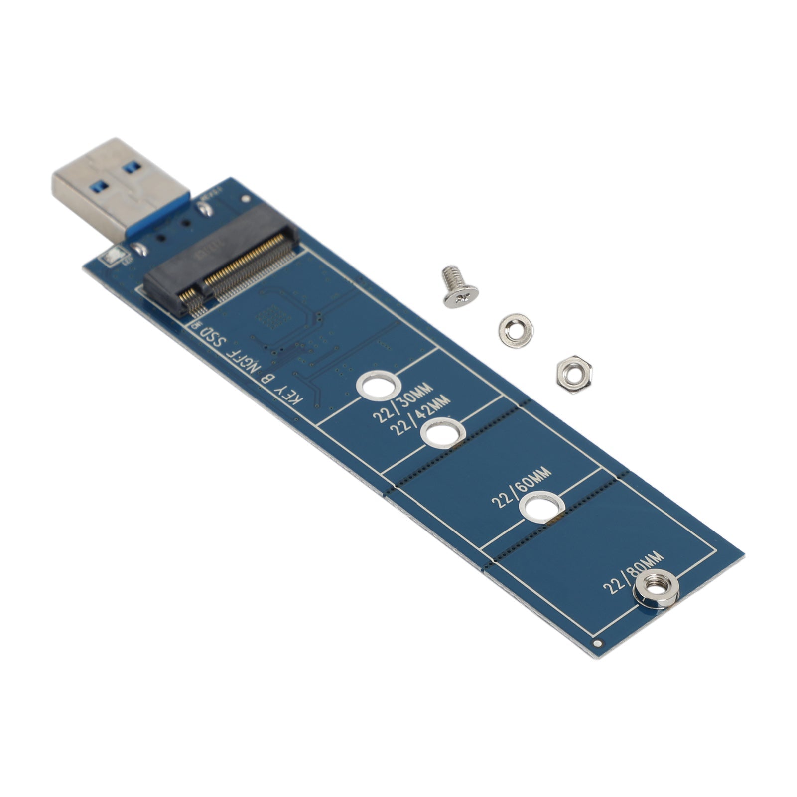 Adaptateur M.2 vers USB clé B adaptateur SSD protocole M.2 SATA pour 2230 2242 2260 2280