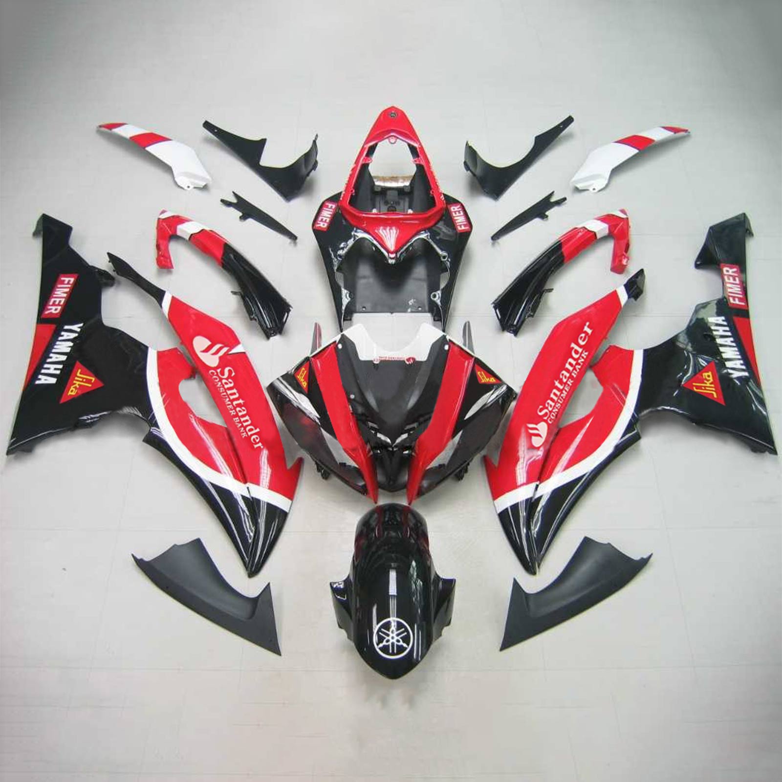 2008-2016 Yamaha YZF 600 R6 Kit de carénage d'injection carrosserie plastique ABS #125