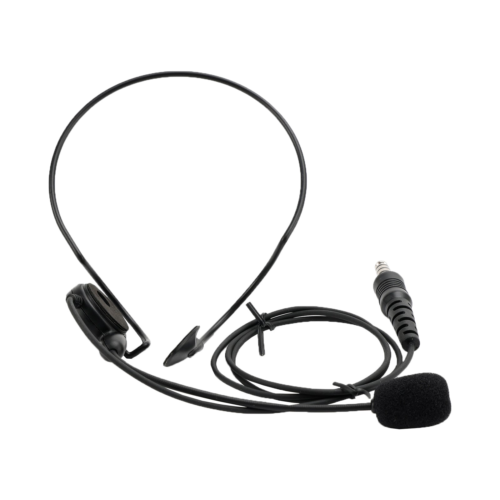 7.1-C7 Ordinary Rear Mount Big Plug Tactical Earhook Headset Earphone In-ear