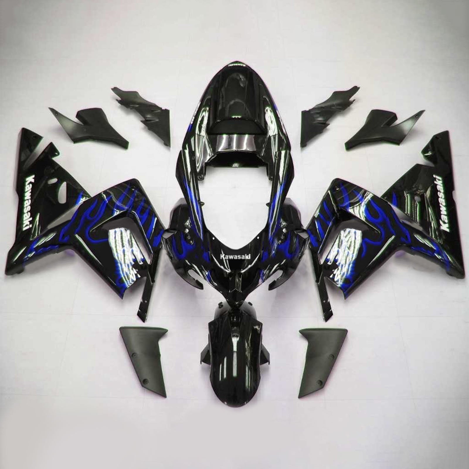 2004-2005 Kawasaki ZX10R Amotopart Injection Fairing Kit Bodywork Plastic ABS #102