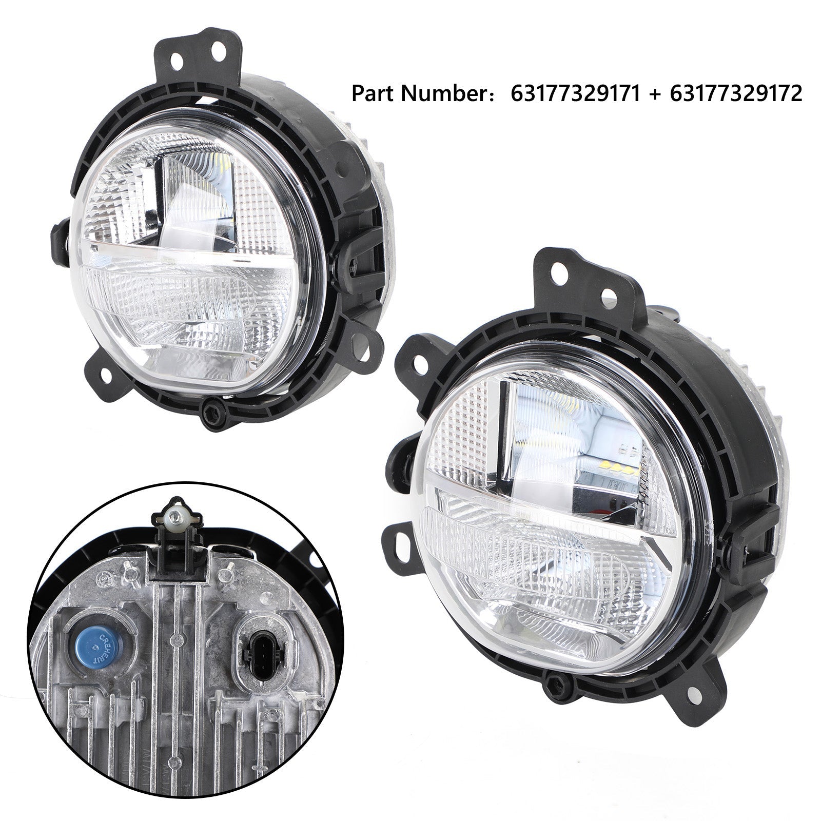 For BMW MINI (F56) 2013/12- Front Bumper Left / Right Fog Light Lamp 63177329171 63177329172