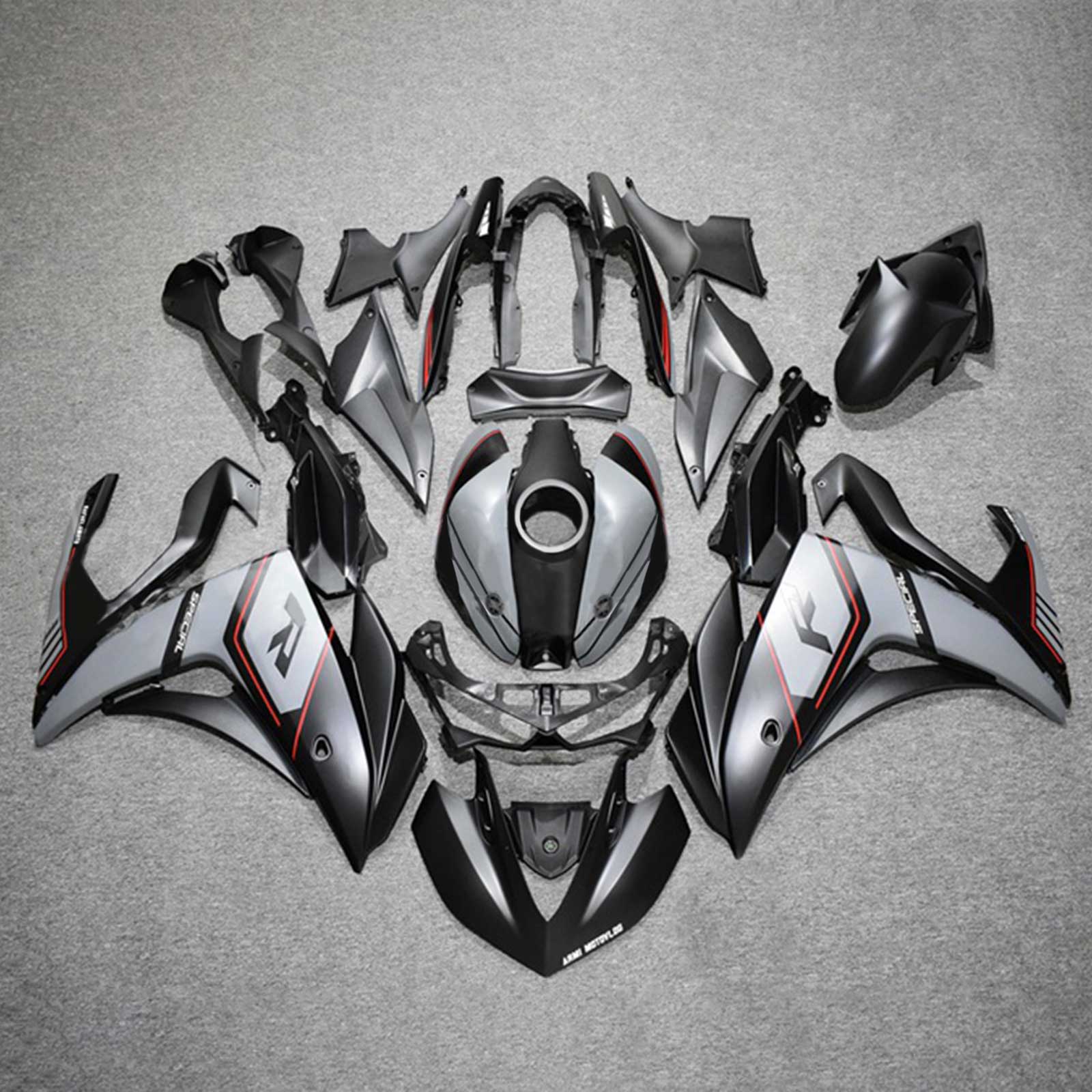 2014-2018 Yamaha YZF-R3 2015-2017 R25 Kit de carénage d'injection Amotopart carrosserie ABS #128