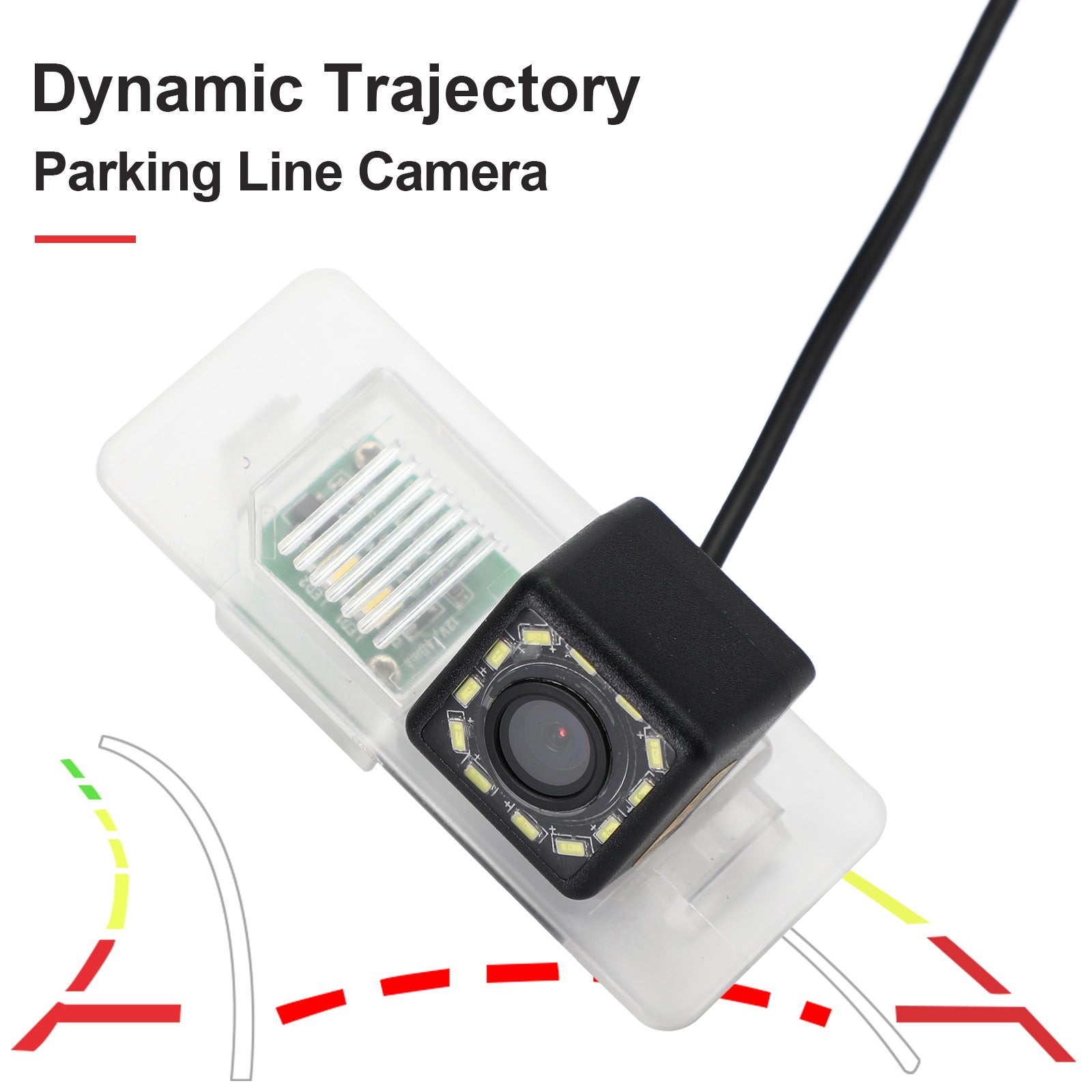 HD Dynamic Trajectory Tracks Car Rear View Camera Fit For E70 E71 E82 E83 E84