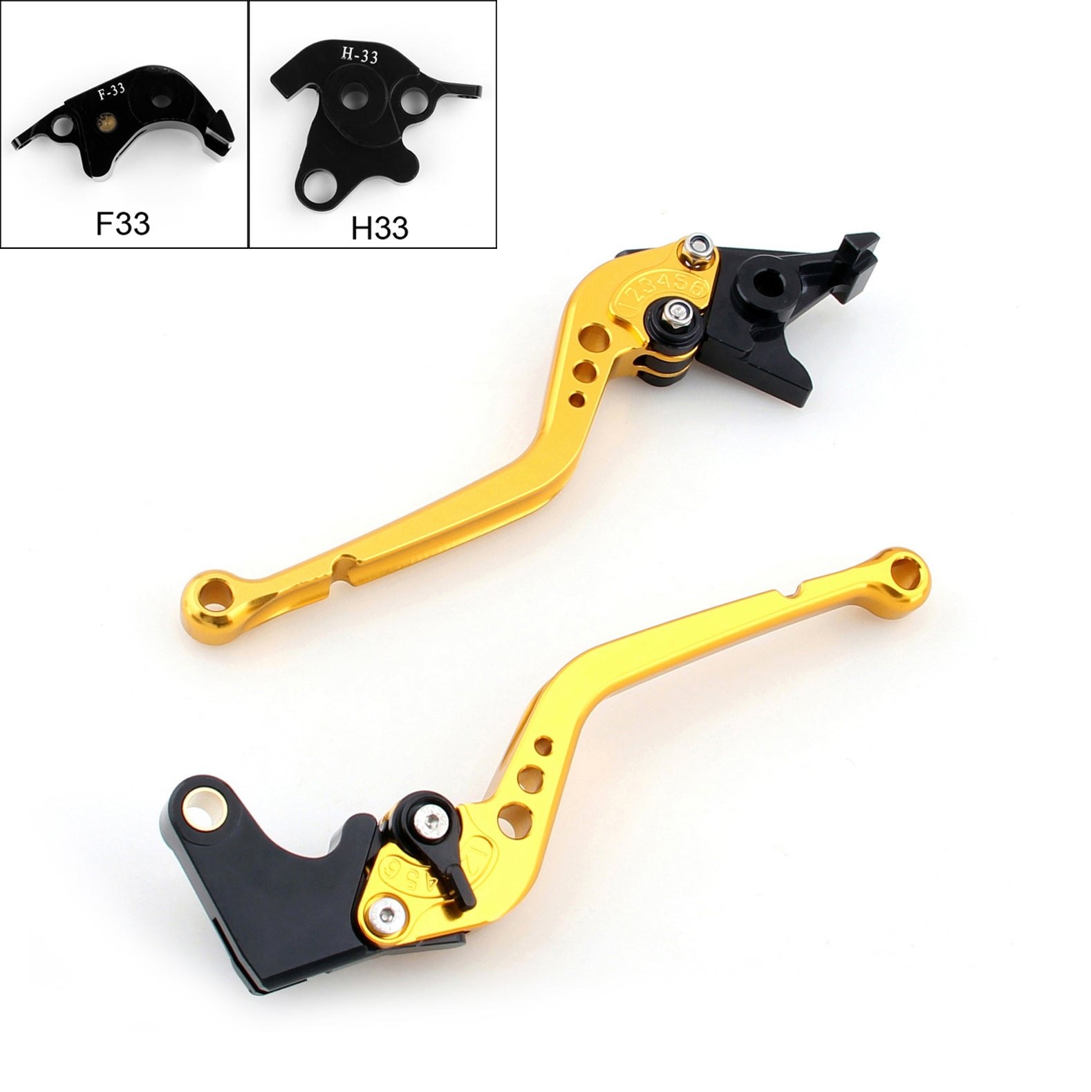 Leviers d'embrayage de frein longs pour Honda CB1000R 08-14 CBR1000RR/FIREBLADE 04-07 noir générique