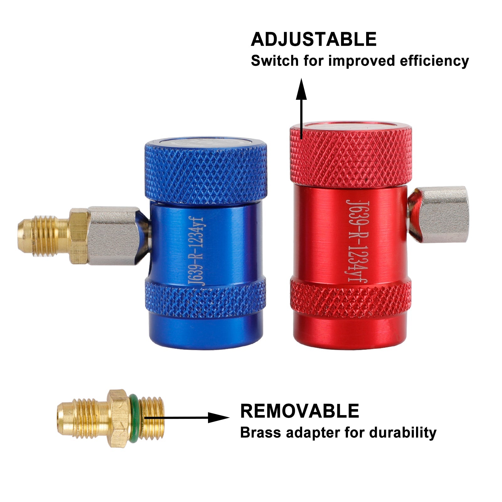 Adaptateur de remplacement pour climatiseur, connecteur de réfrigérant R1234yf, 2 pièces