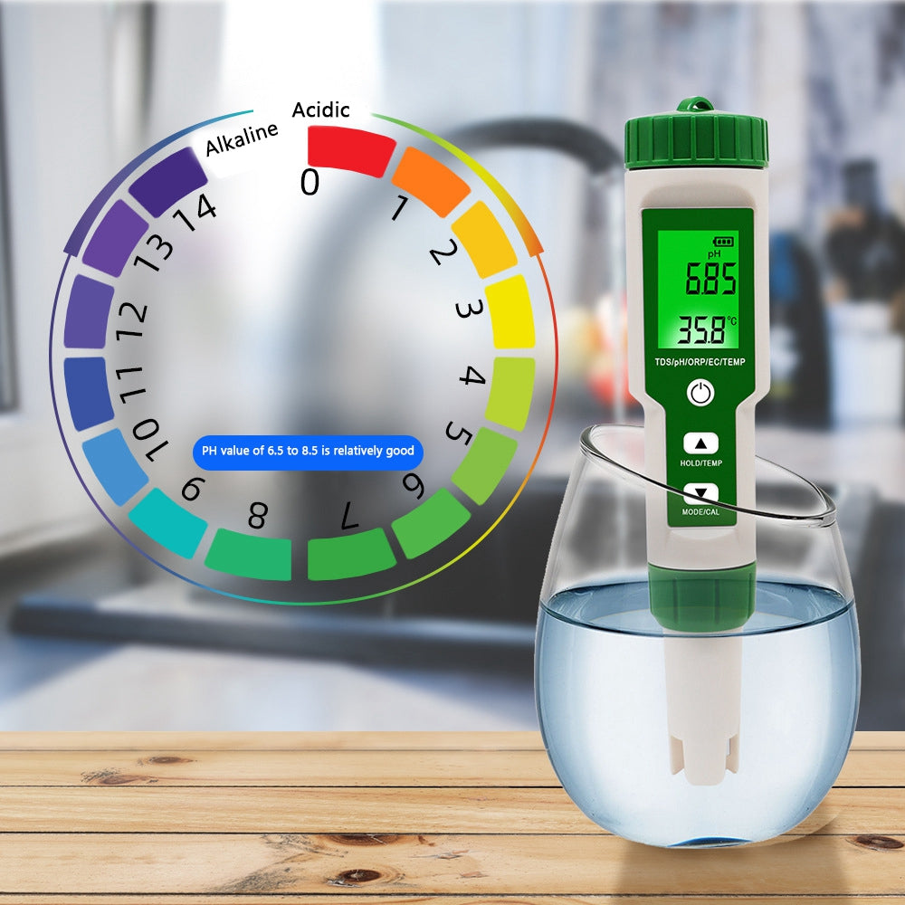 5 en 1 numérique PH TDS EC ORP température testeur de qualité de l'eau outil de Test