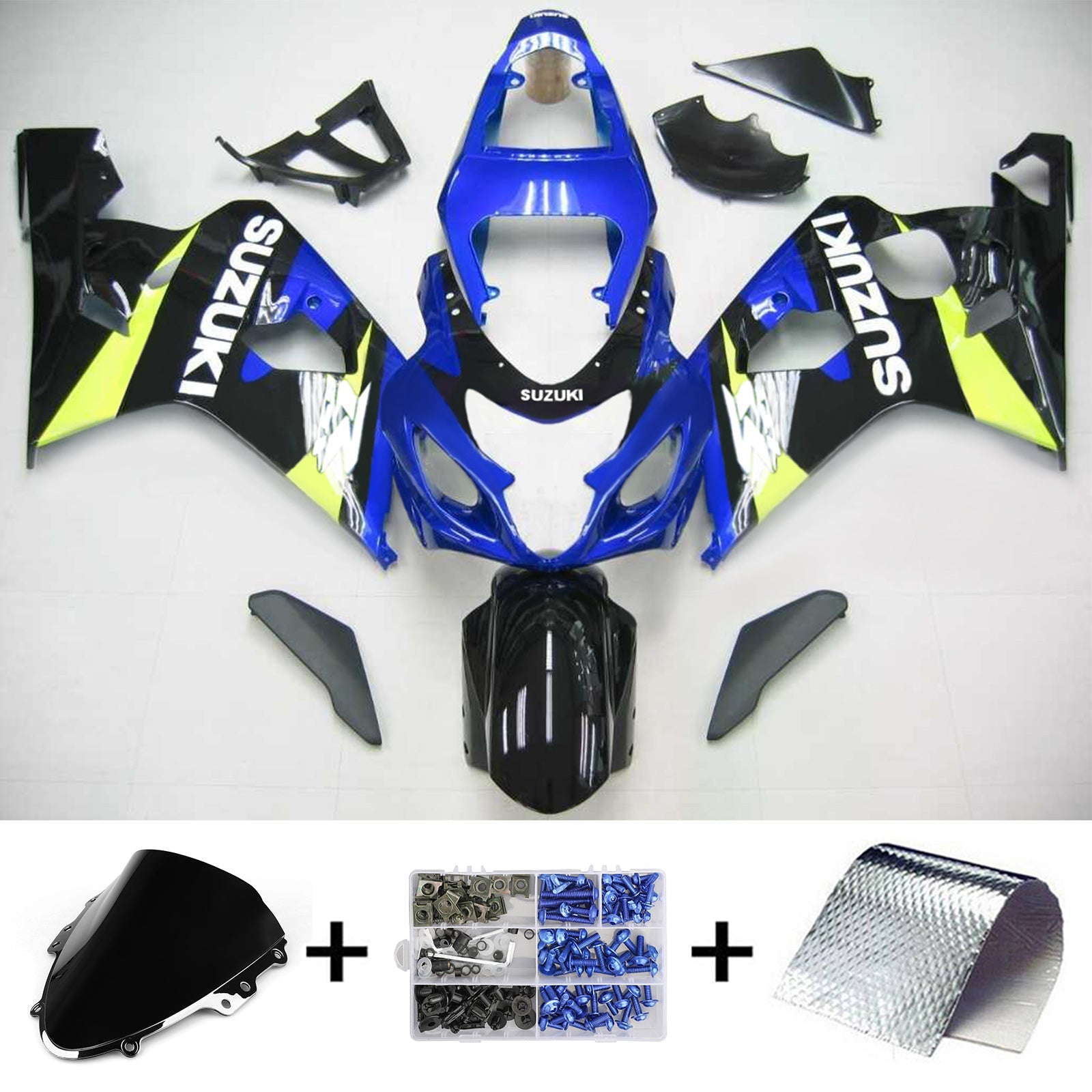 2004-2005 Suzuki GSXR 600/750 K4 Amotopart Injection Fairing Kit Bodywork Plastic ABS #115