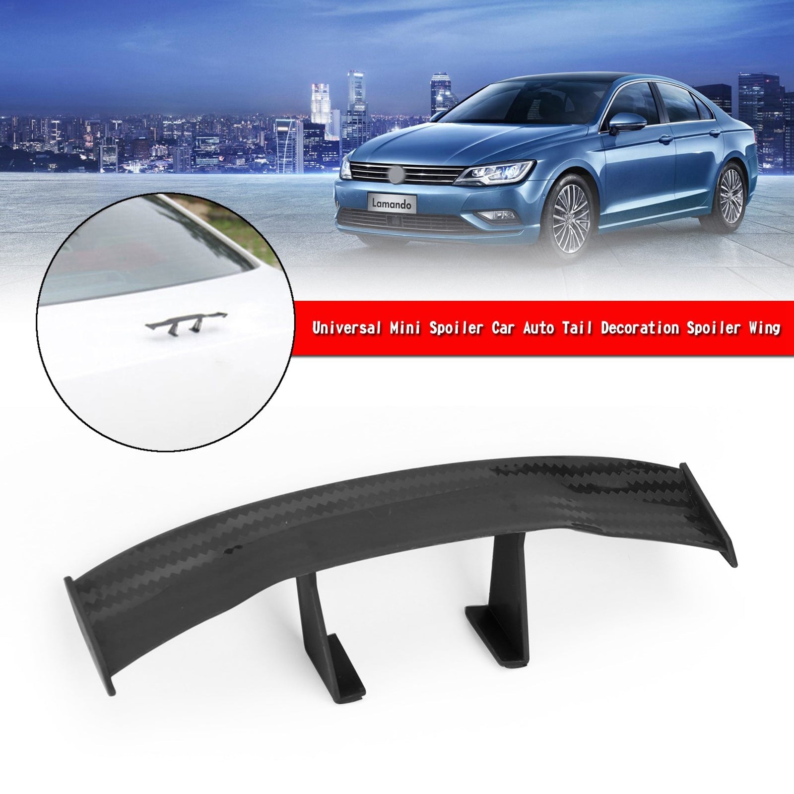 Multi farge Universal Mini Spoiler Bil Auto Haledekorasjon Spoiler Wing Generisk