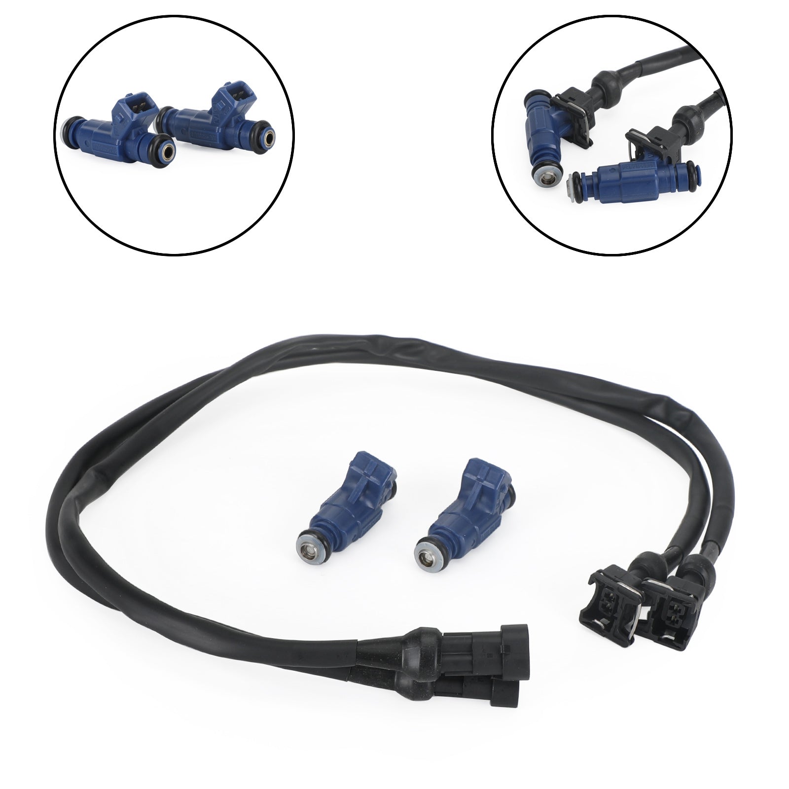 2 STK drivstoffinjektorer 1202863 passer til Polaris RZR Sportsman Ranger EFI 700 800 05-14 Generisk