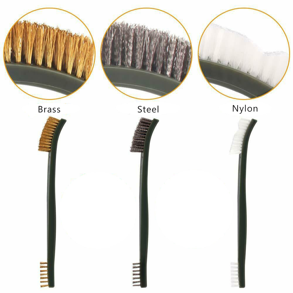 Rifle Pistol Handgun Shotgun 9X Cleaning Set Gun Brush Gun Cleaning Kit