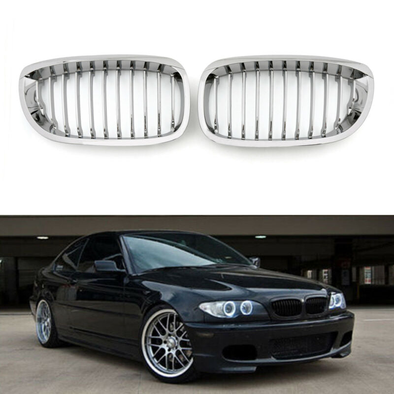 2003-2005 BMW E46 2D Série 3 Grille de clôture avant ABS Chrome Mesh générique