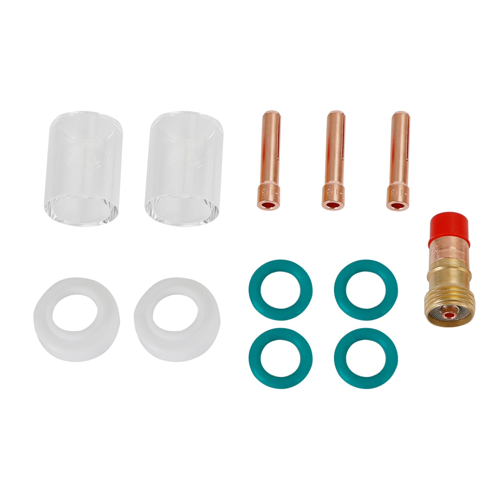 Kit d'accessoires pour torche de soudage Tig, tasse en verre Pyrex, 12 pièces, pour Wp-17/18/26