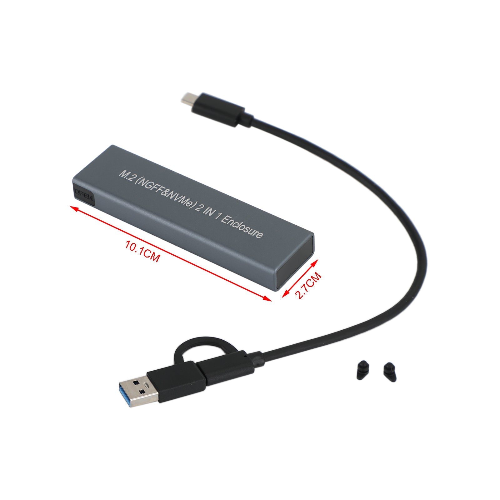 M.2 NVME SSD naar USB 3.1 behuizing harde schijf behuizing dubbel protocol M2 NVMe Box