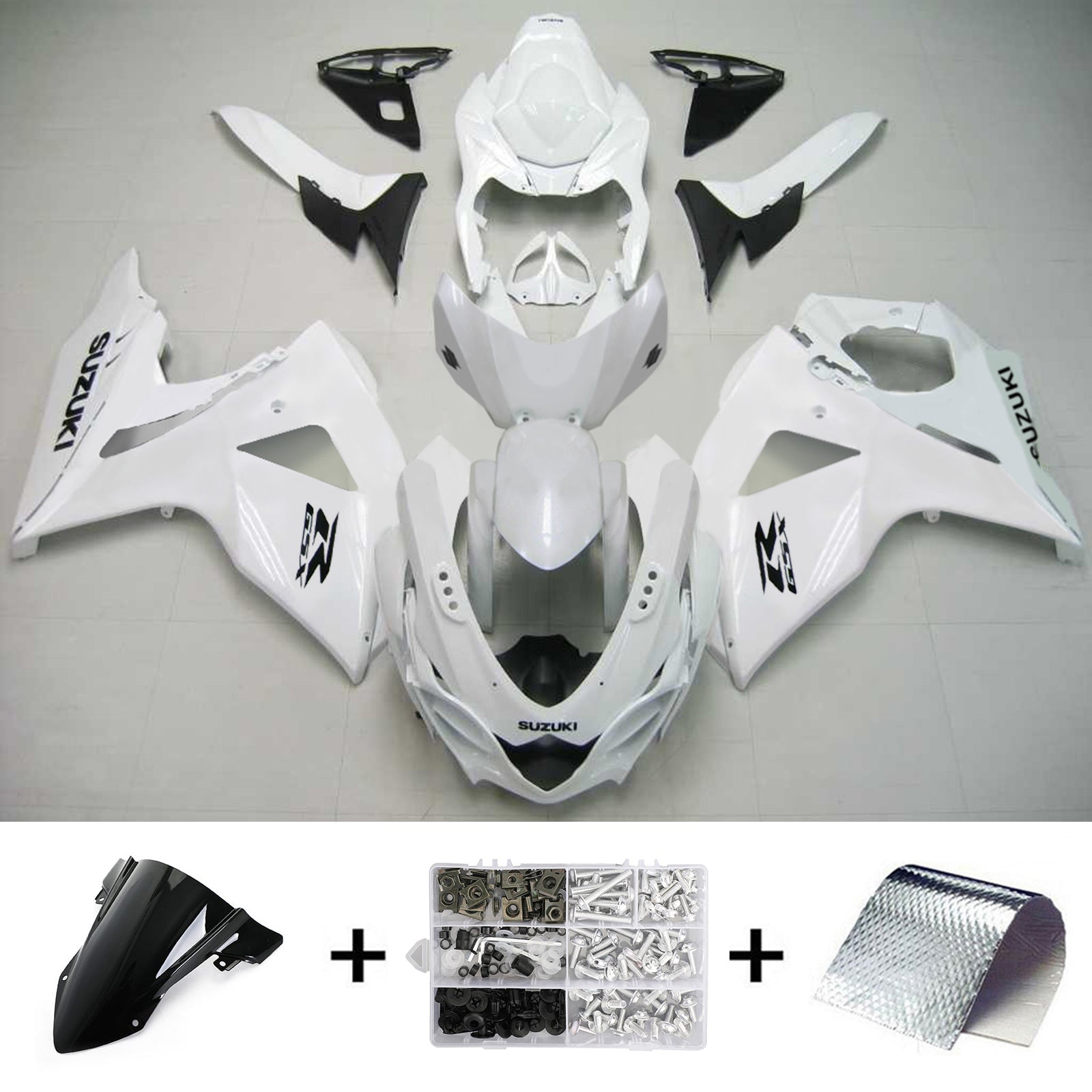 2009-2016 Suzuki GSXR1000 K9 Amotopart Injection Fairing Kit Bodywork Plastic ABS #123