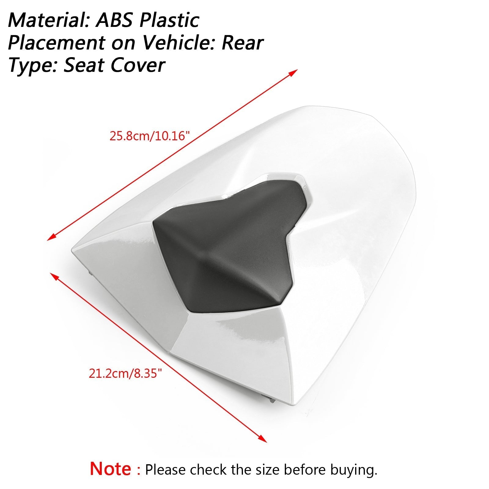 ABS Achterpassagierszetel Cover Cowl Voor Daytona 675 en 675R 2013-2018