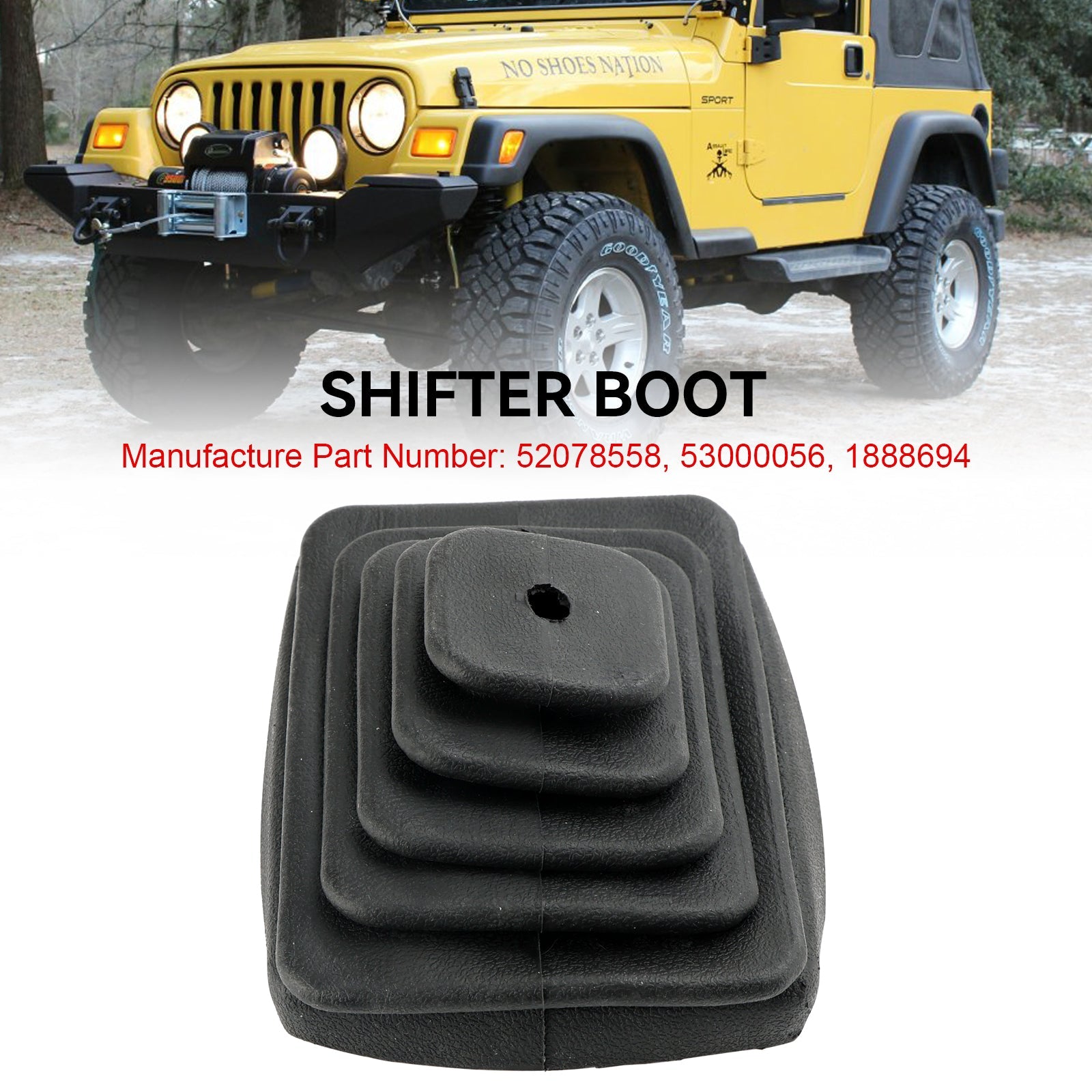 Jeep Wrangler TJ 1997-2004 Botte de levier de vitesses manuelle Trans 52078558