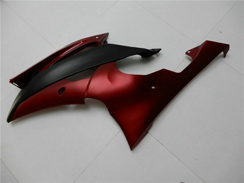 Kit de carénage en plastique d'injection adapté pour YAMAHA YZF-R6 2008-2016 rouge mat noir générique