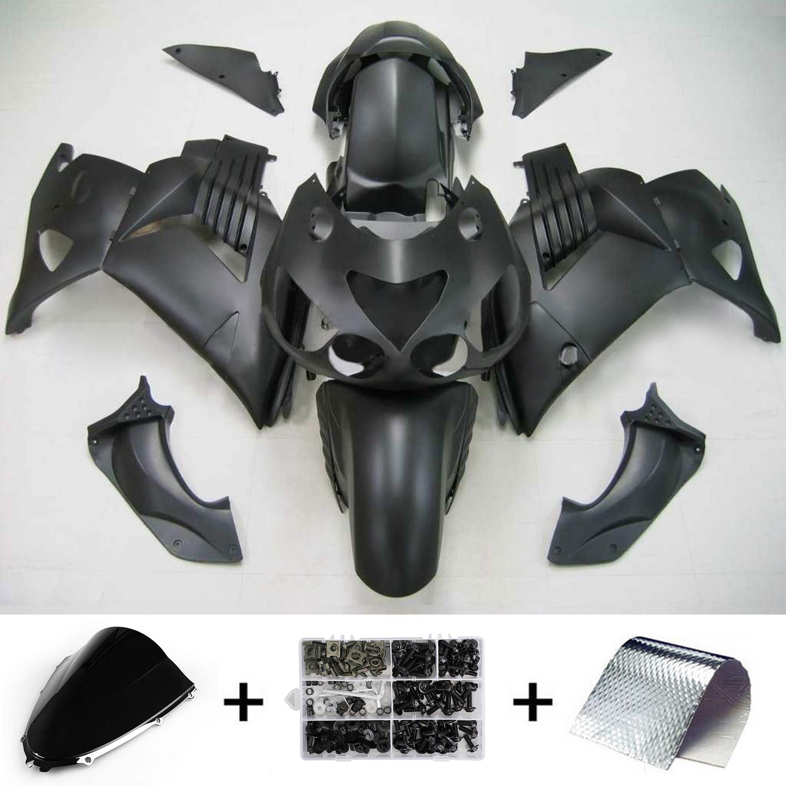 2006-2011 Kawasaki ZX14R Injection Fairing Kit Bodywork Plastic ABS