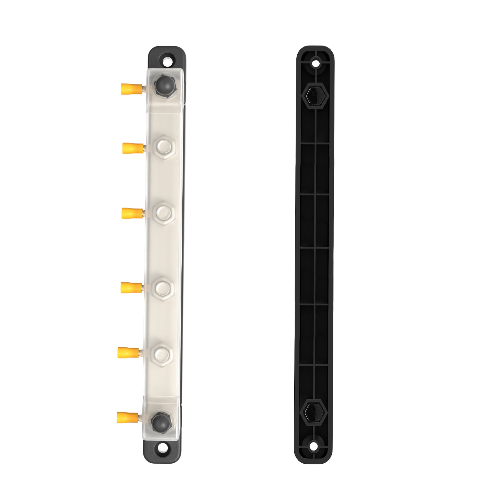 2/4/6/12 Way Dual-row Car Bus Bar Block with Dust Cover Distribution Terminal