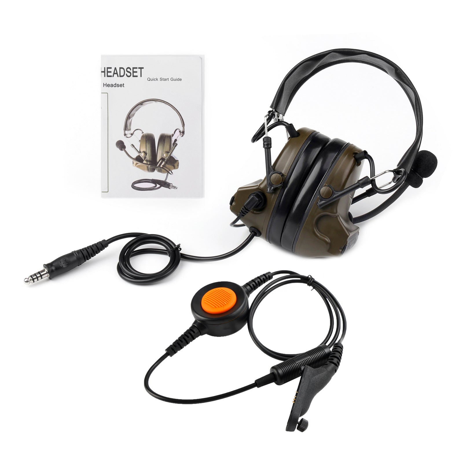 Casque tactique H50 à 6 broches, pour DP3400 DP3401 DP360 DGP4150 APX4000 U94 PTT Z