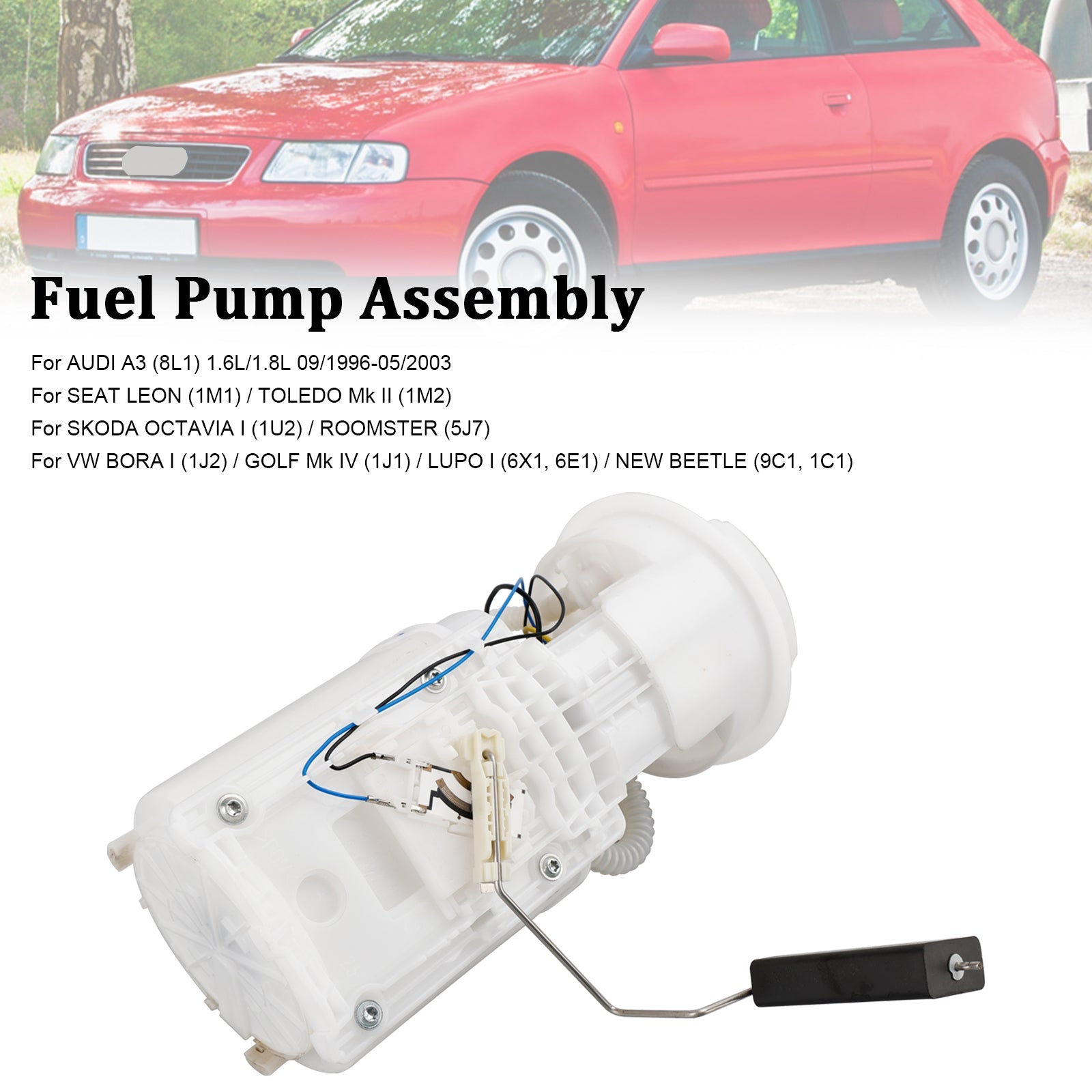 Volkswagen Golf Mk IV (1J1) 1.4L 1.8L 2.0L 2.3L 10/1997-05/2004 Fuel Pump Module Assembly 1J0919051B