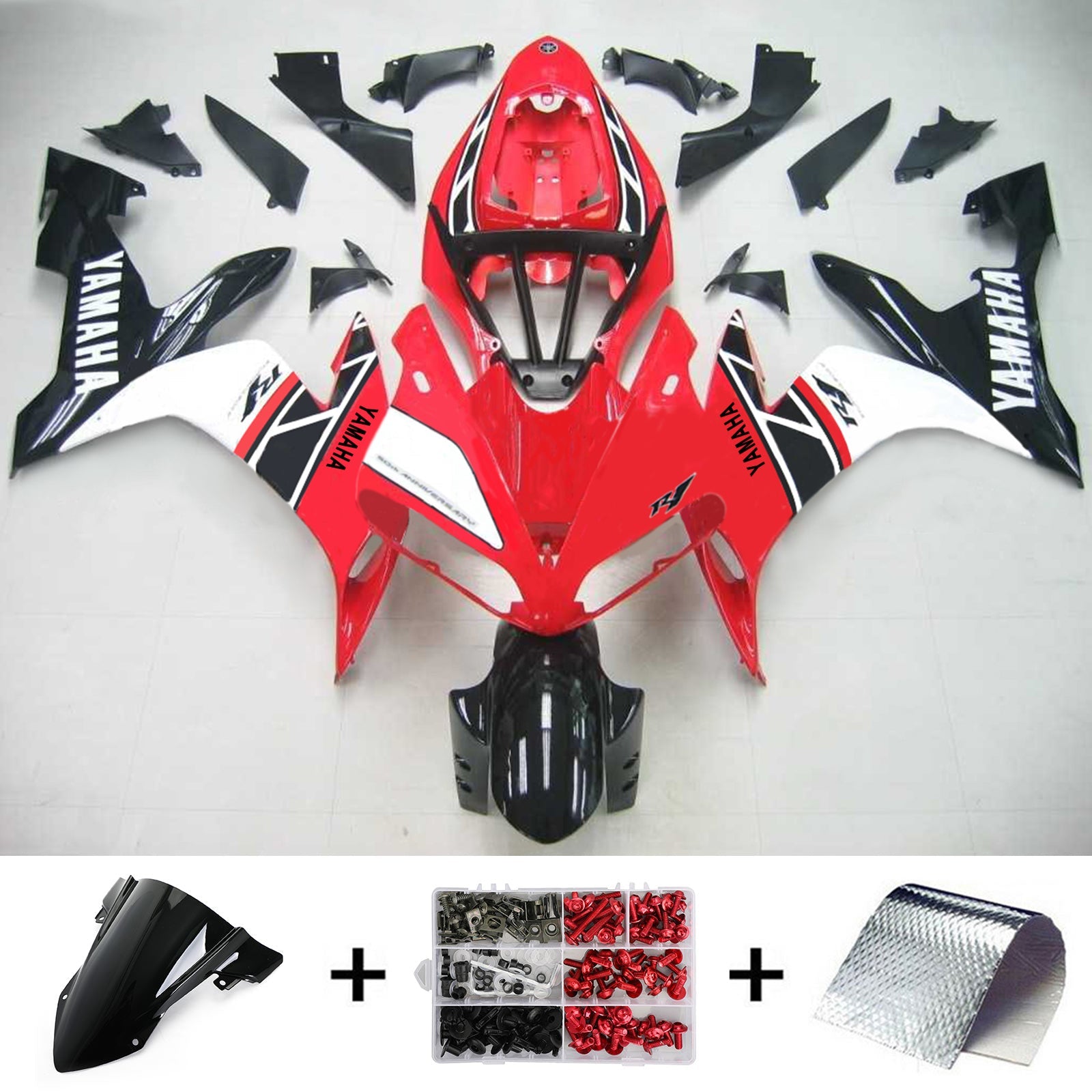 2004-2006 Yamaha YZF 1000 R1 Amotopart Injection Fairing Kit Bodywork Plastic ABS #114