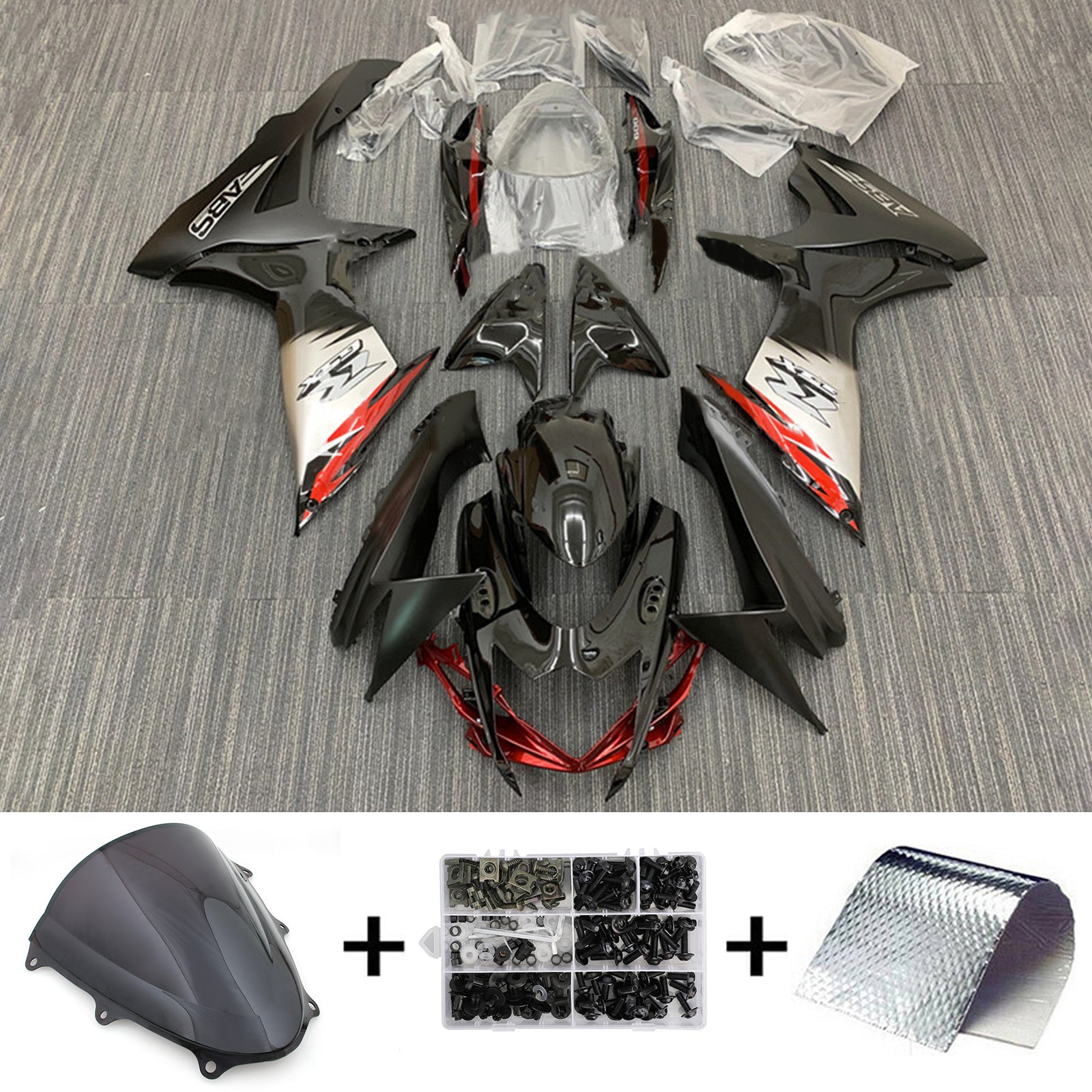 2011-2024 Suzuki GSXR 600/750 K11 Kit de carénage d'injection Amotopart carrosserie plastique ABS #101