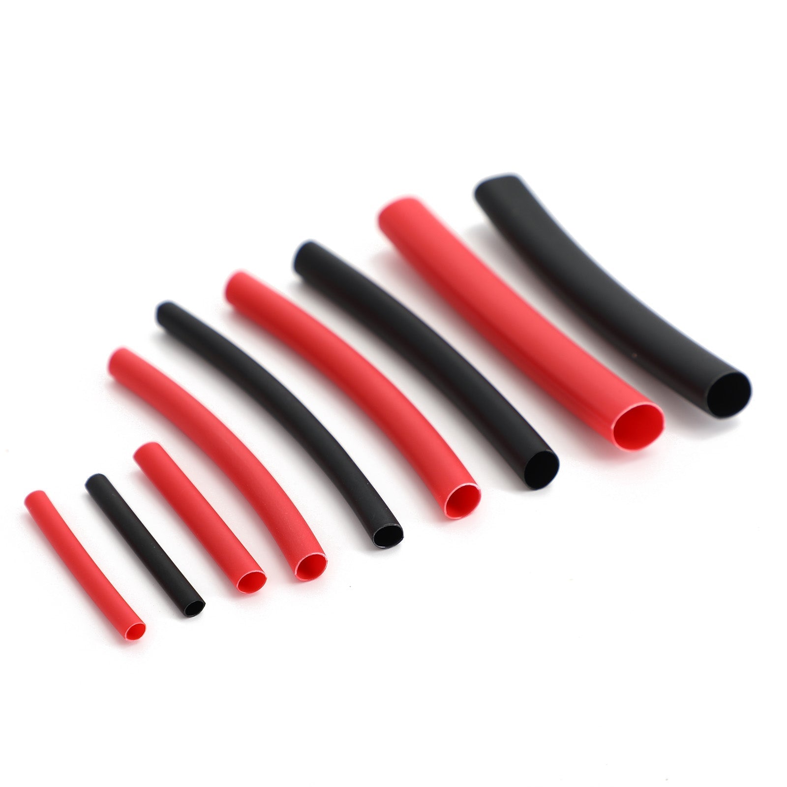 300Pcs Heat Shrink Tubing Kit 3:1 Ratio Dual Wall Adhesive Lined Kit Black Red