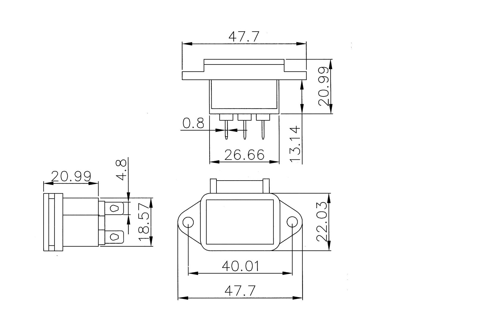 5 uds IEC320 C14 cubierta de toma de corriente de montaje de tornillo de 3 pines 10A 250V para AC-04C de barco