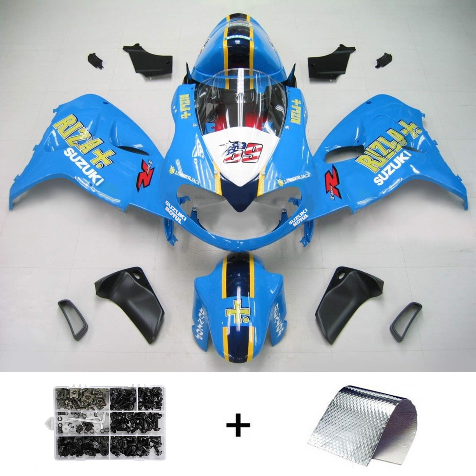 1998-2003 Suzuki TL1000R Amotopart Injection Fairing Kit Bodywork Plastic ABS #134