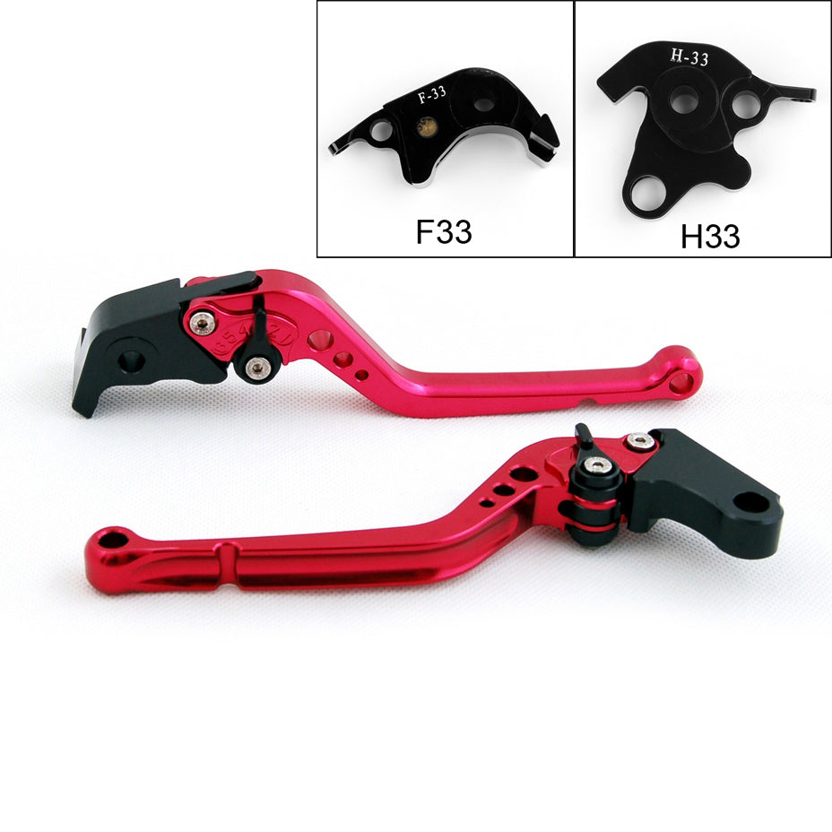 Leviers d'embrayage de frein longs pour Honda CB1000R 08-14 CBR1000RR/FIREBLADE 04-07 noir générique